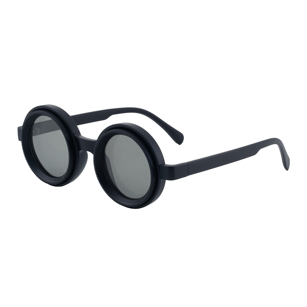 Polarized UV400 round frame sunglasses for men lightweight comfortable full