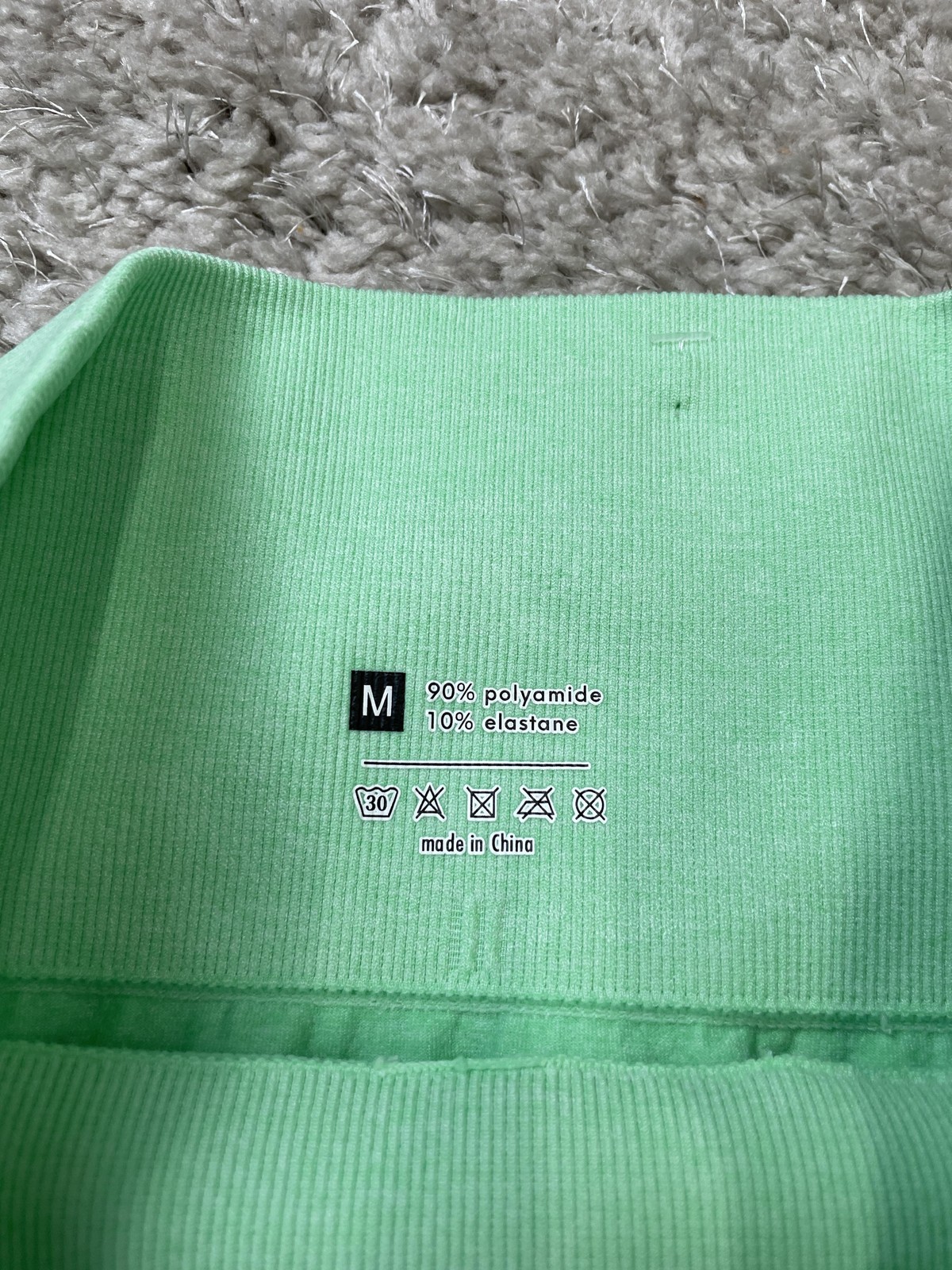 Celsius Live Fit Leggings Womens Medium Green High Waist Seamless Workout Yoga