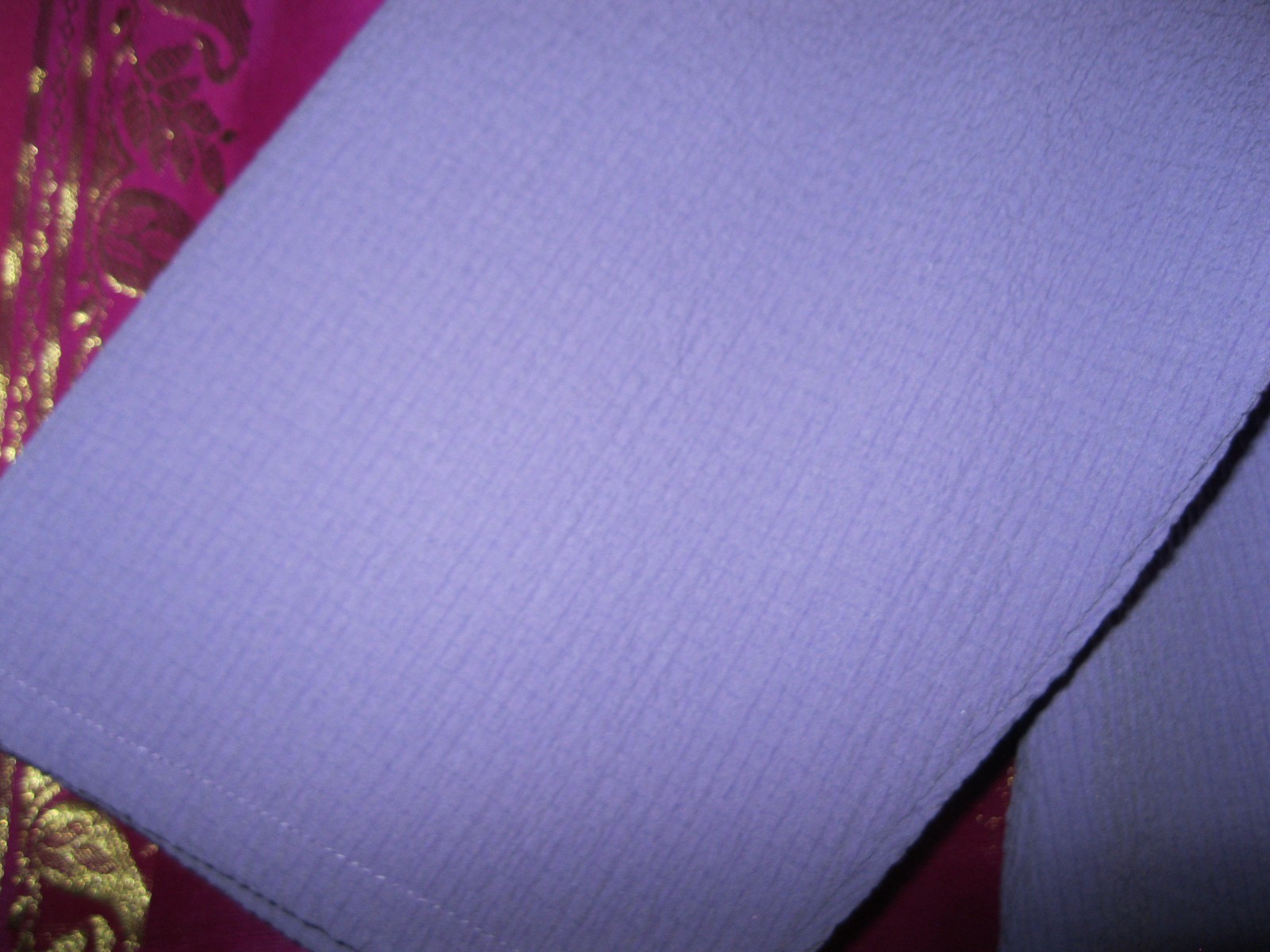 TOOFAN LABEL, LAVENDER COLORED L/S BLOUSE, NEW, RAYON/POLY, SZ L..