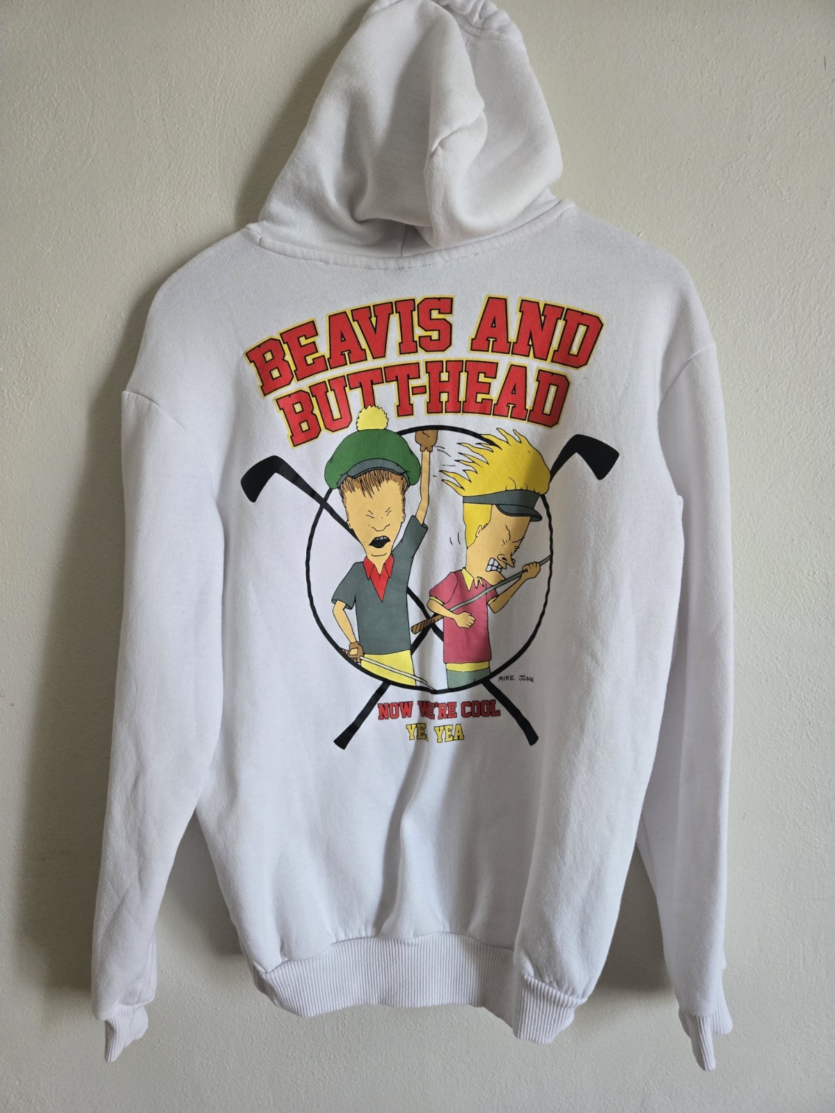 MTV Beavis and Butt-Head Pullovdr Hoodie Sweatshirt Adult Size S