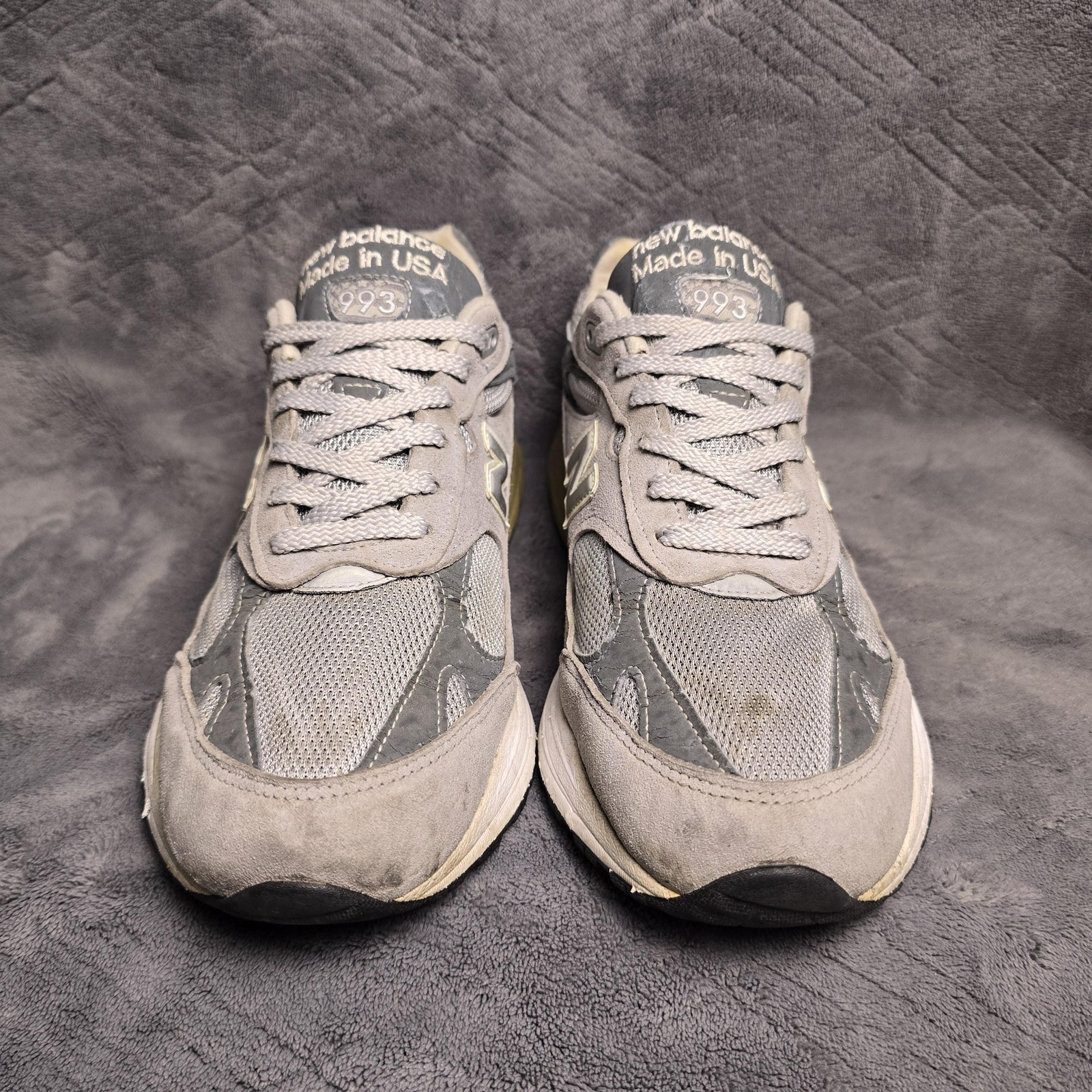 New Balance 993 Shoes Mens Size 8 4E Wide Gray Made USA Running Sneakers MR993GL