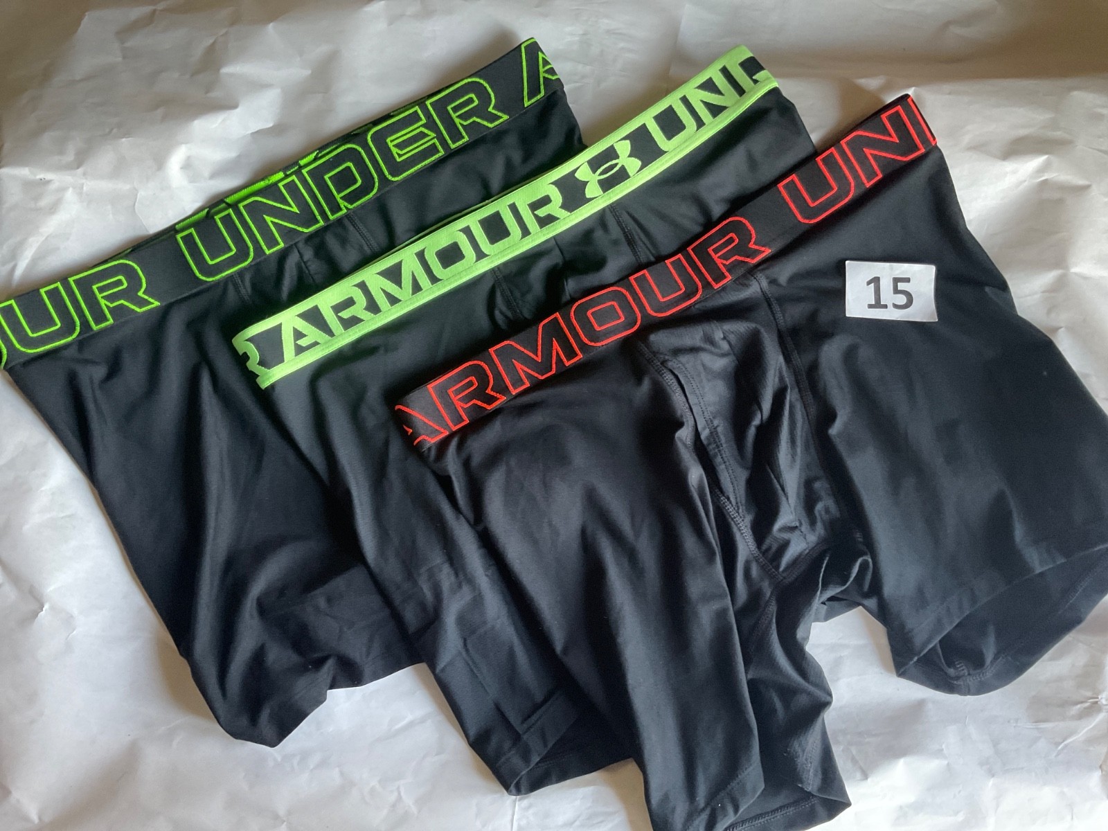 Under Armour 6 inch Tech Boxer Brief New Tag Men Sizes Box Contains 3 Boxerjocks