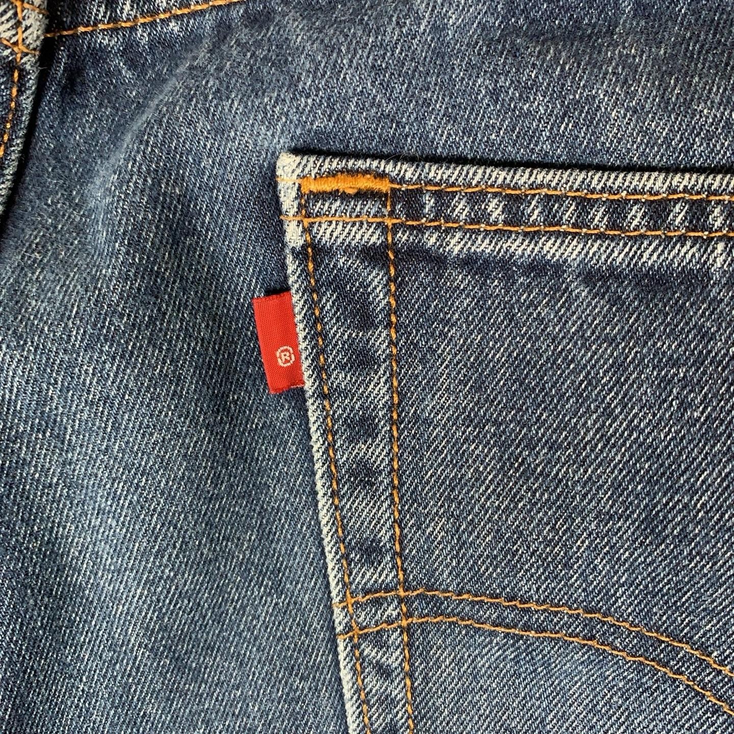 Levis 505 Regular Jeans Mens 36×29 Blue Medium Wash Straight Denim Cotton