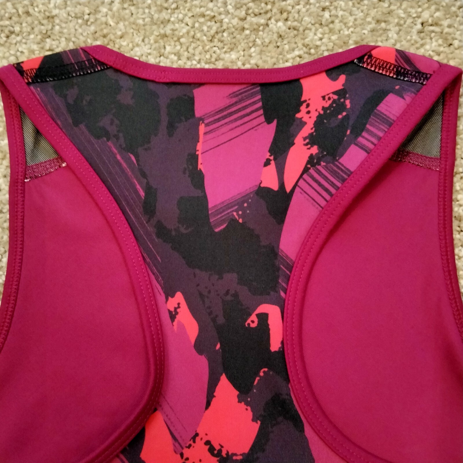 NWT Sz S Women’s Adidas X Zoe Saldana Power Berry Sports Bra Compression Fit