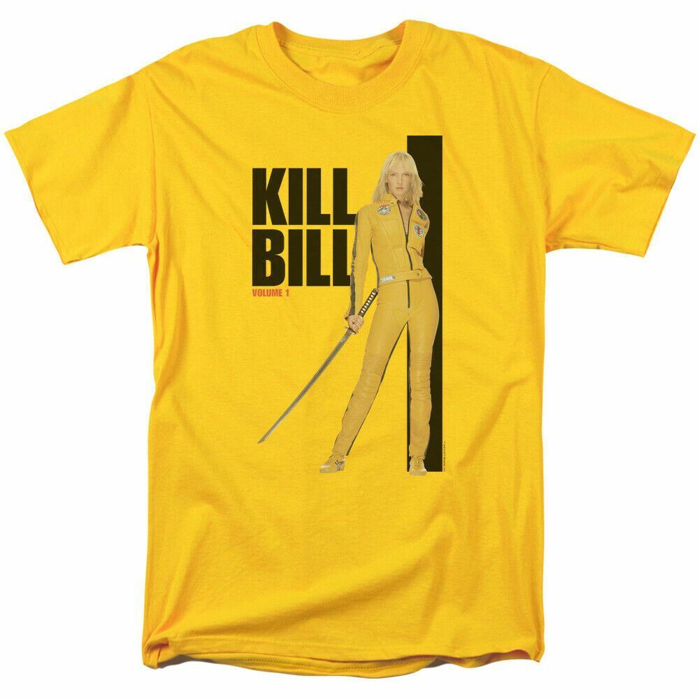 Kill Bill Yellow Suit Poster T Shirt Licensed Martial Arts Movie Retro Yellow