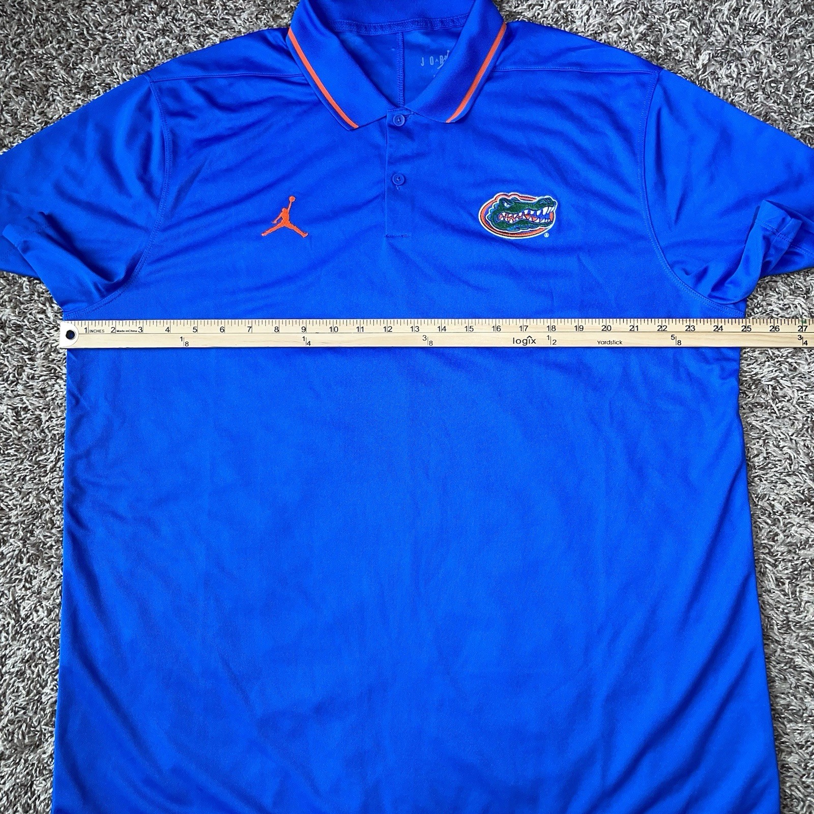 Air Jordan Florida Gators Blue Golf Polo Mens Size XL Dri-Fit DZ8367-480 NWOT