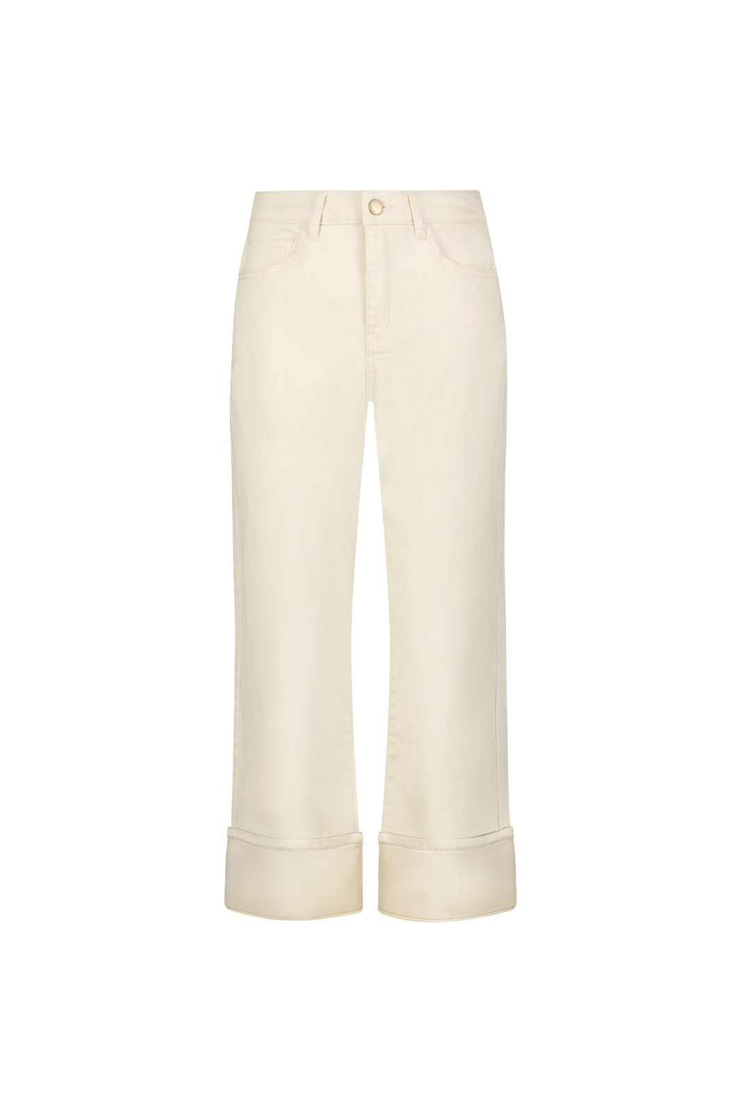 Ren Cropped Cuff Jean Ivory THE NOLI SHOP