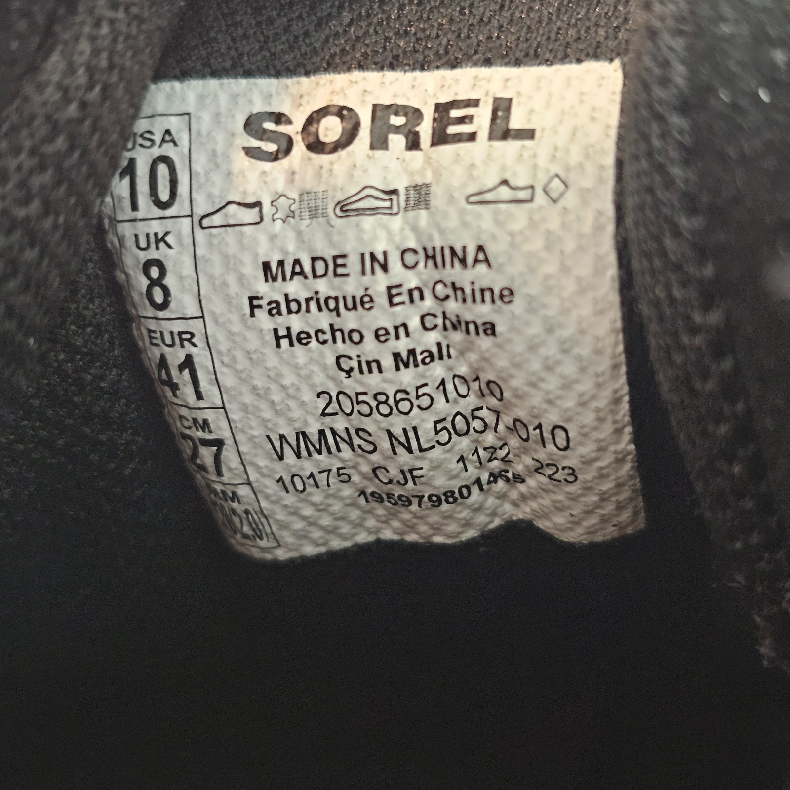 SOREL Out N About Wedge Boots Shoes for Women 10 M BLACK New