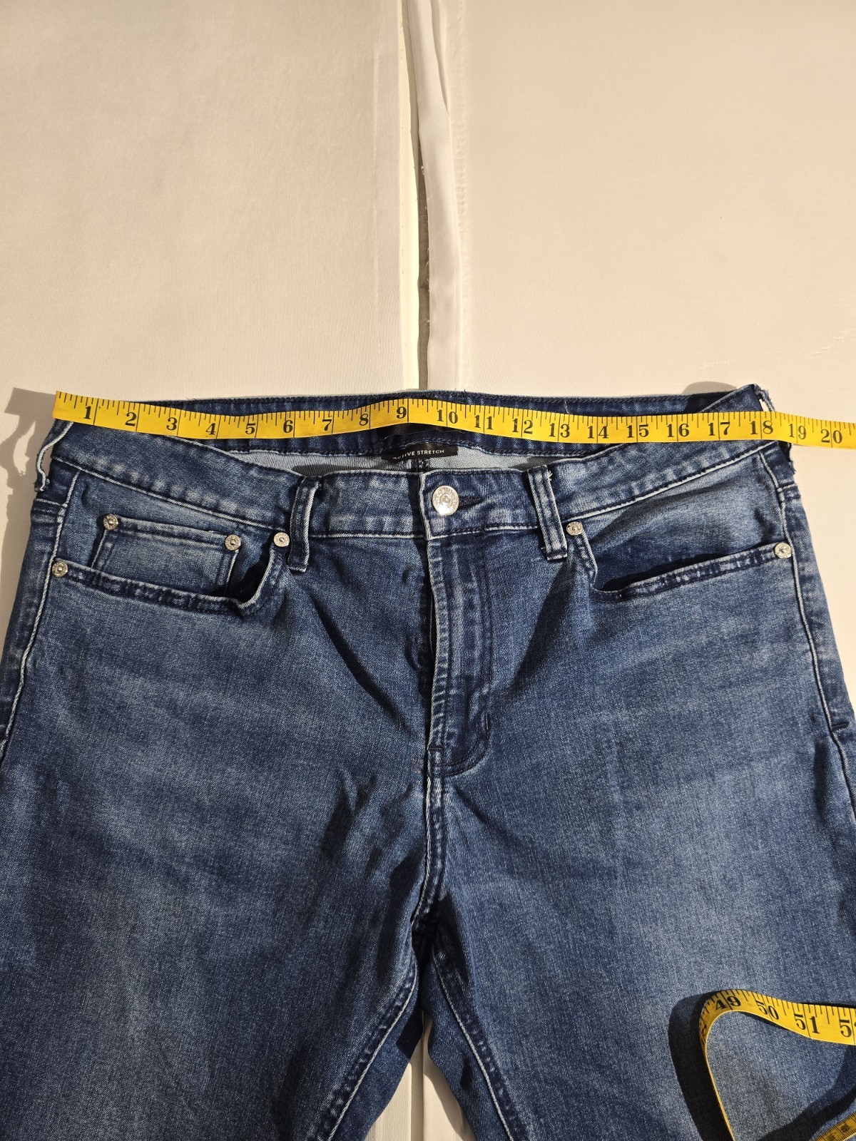 PacSun Active Stretch Skinny Jeans Men’s Blue Denim Mid Rise Zip Fly