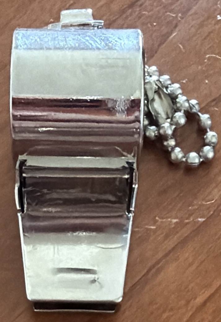 GENUINE SUPREME SILVER COACHES WHISTLE RARE HTF HYPEBEAST ACCESSORY