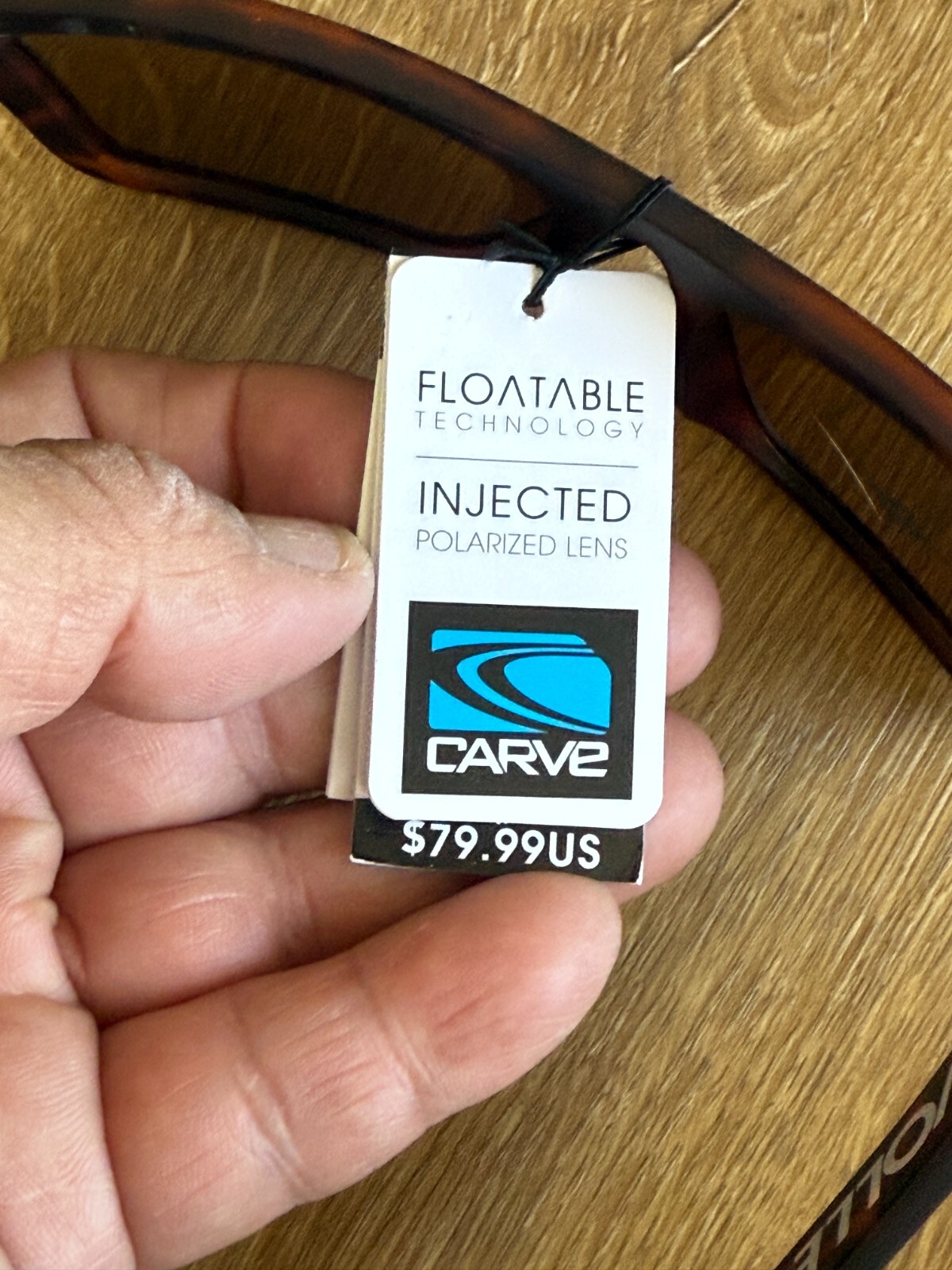 Carve Volley Floatable Hydrophobic Injected Polarized Tortoise Sunglasses NWT
