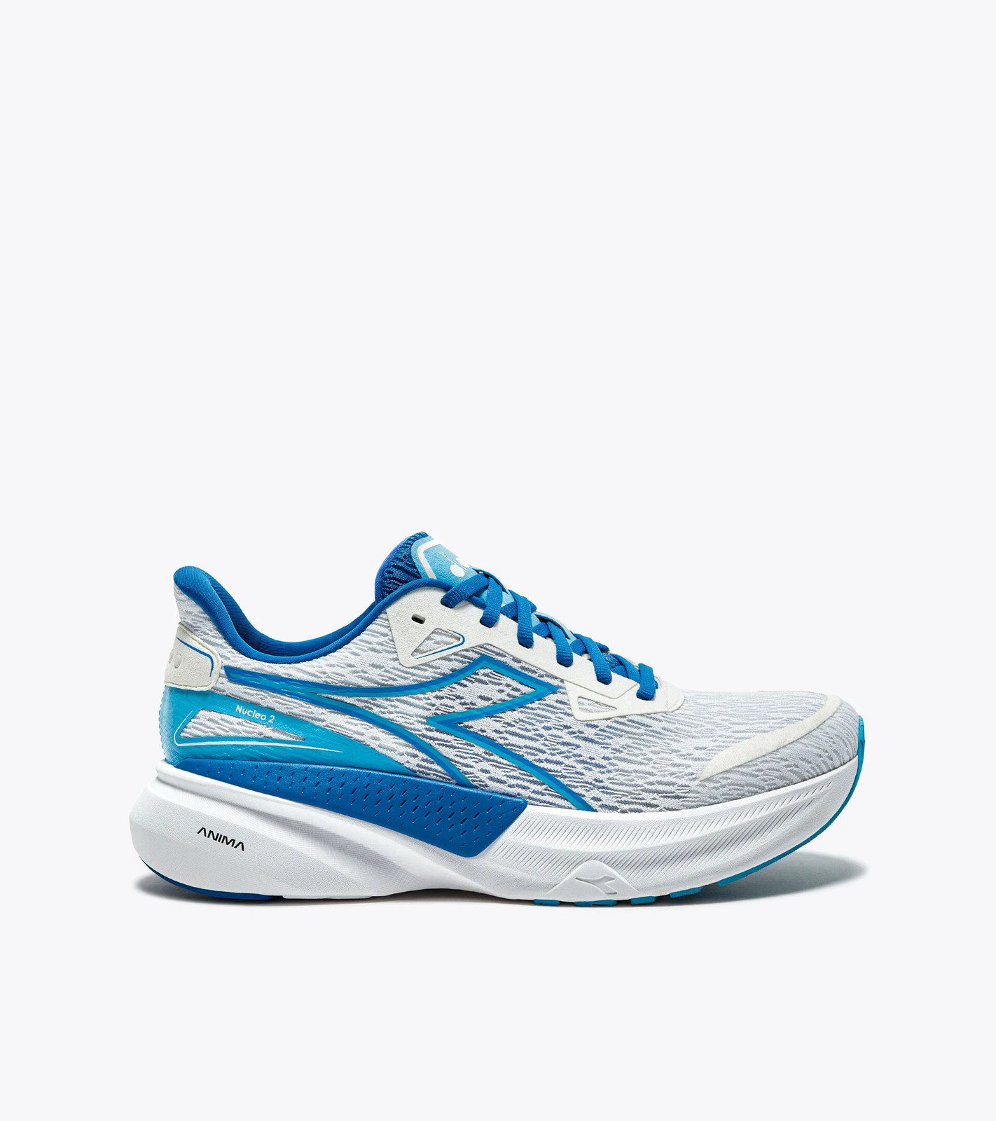 Men’s Diadora Nucleo 2, White/French Blue/Aquarius, 12 D Medium US