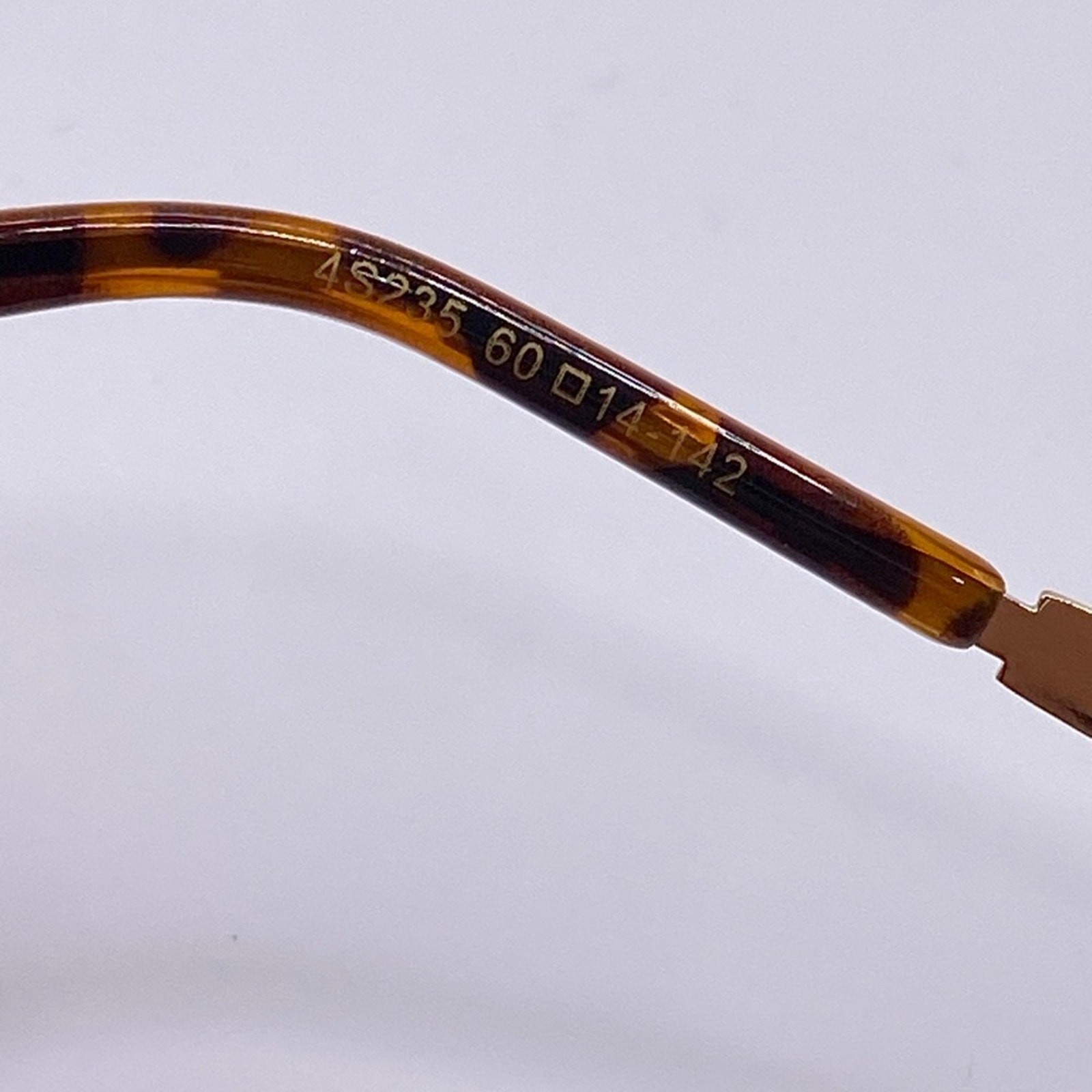 Celine Metal Triomphe Oval Sunglasses 4S235 Gold Brown Oval 60-14-142 NWT