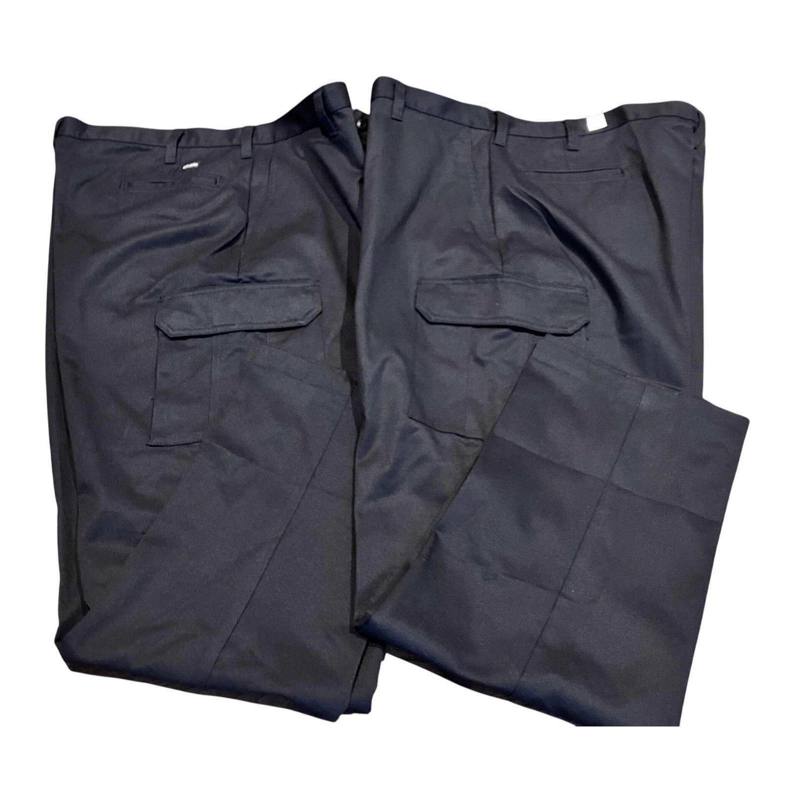Cintas ComfortFLEX Mens Black Cargo Work Pants Style 270 35 Waist 44 Inseam 34