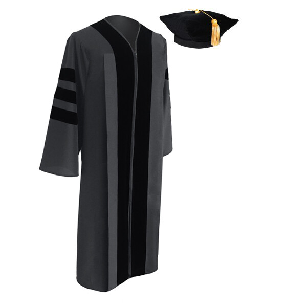 Classic Doctoral Graduation Tam & Gown – Academic Regalia