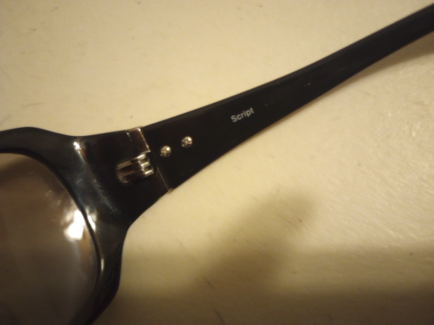 Oakley Script Sunglasses Black Frames w/Light Scratches Lenses Womens with Case
