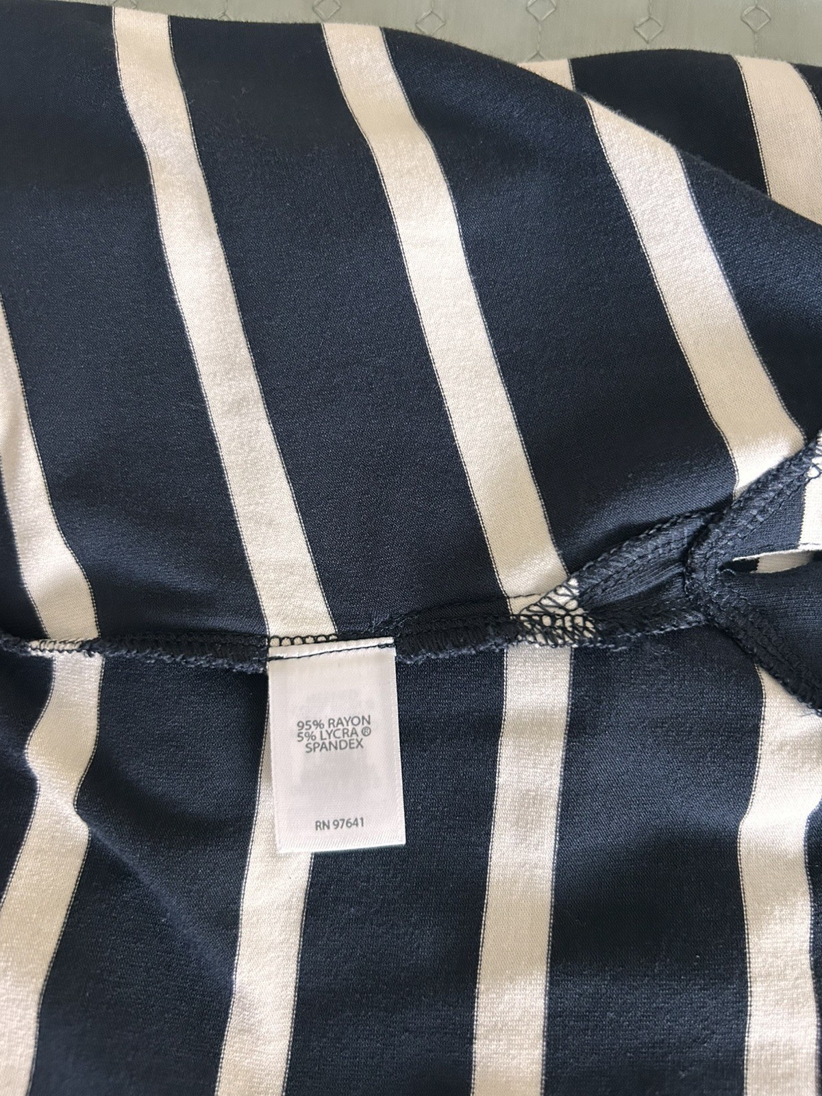 J. Jill Wearever Medium Women’s Navy/ White Striped Sleeveless Tunic Top
