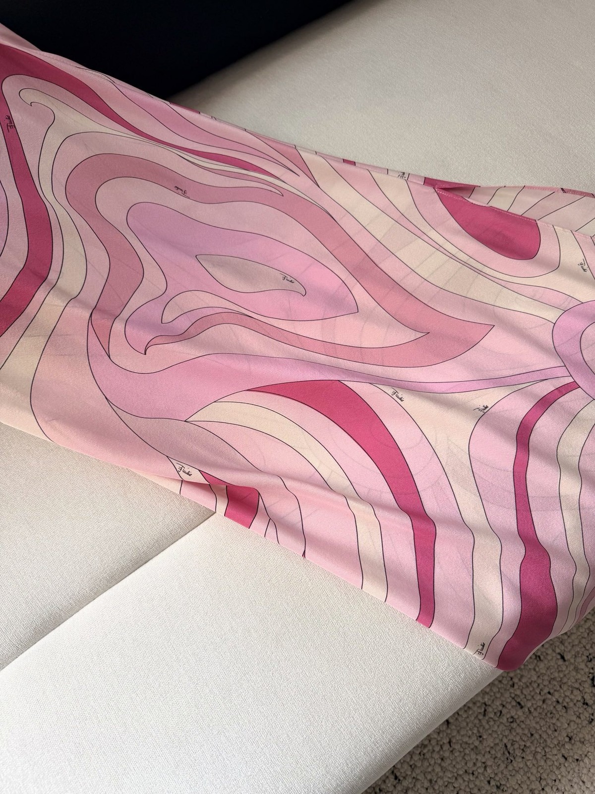 Emilio/ Pucci Silk Print Halter Dress