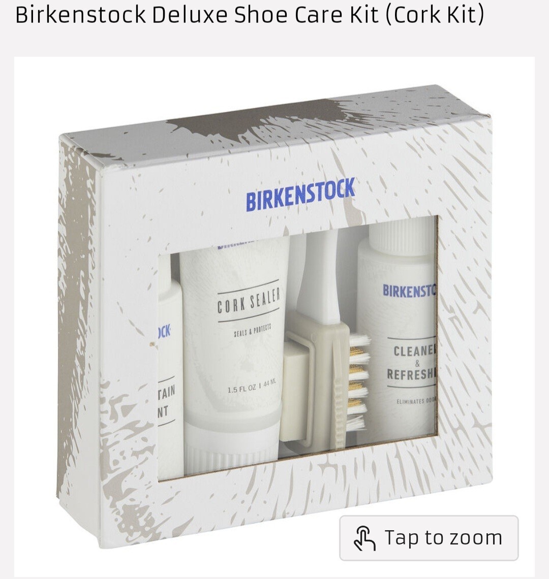 Birkenstock Deluxe Shoe Care Kit Style 40006 Leather Cleaner Refresh Waterproof