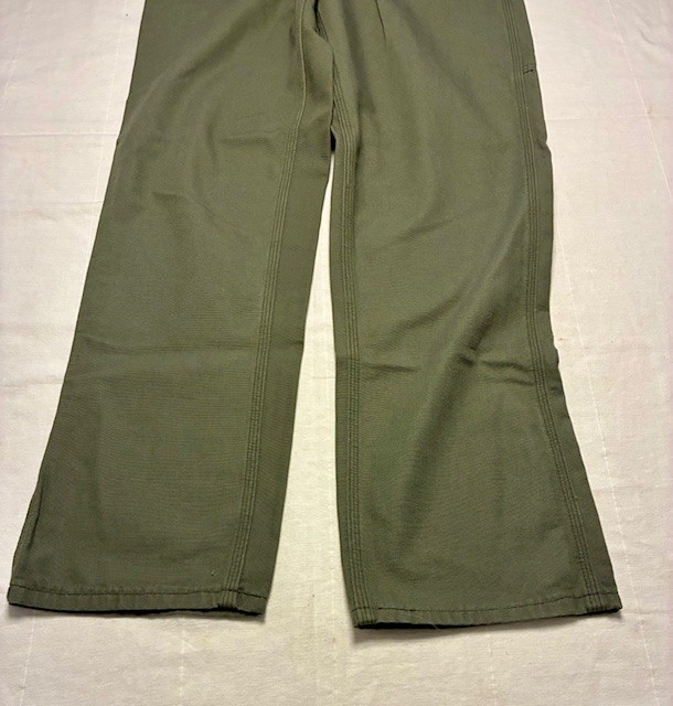 Carhartt FRB 159MOS CAT2 Loose Fit Olive Moss Green Canvas Work Pants Jean 33×34