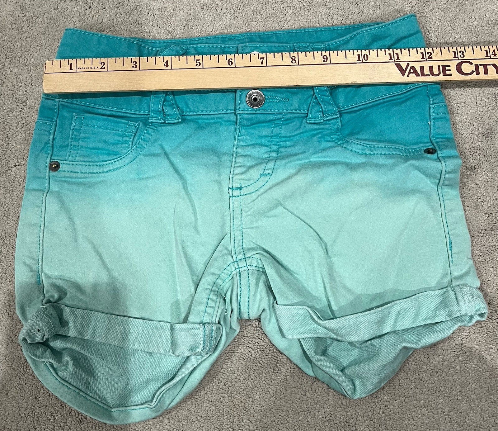 Youth kids Jean cut off shorts 7-8 multiple colors lot of four