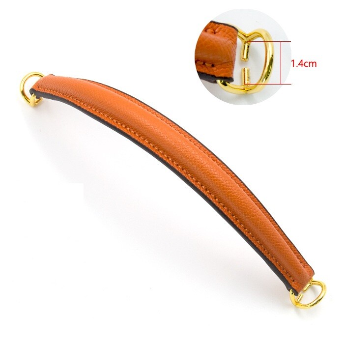 Shoulder Hand Strap For HERMES Taurillon Clemence Accessories Orange