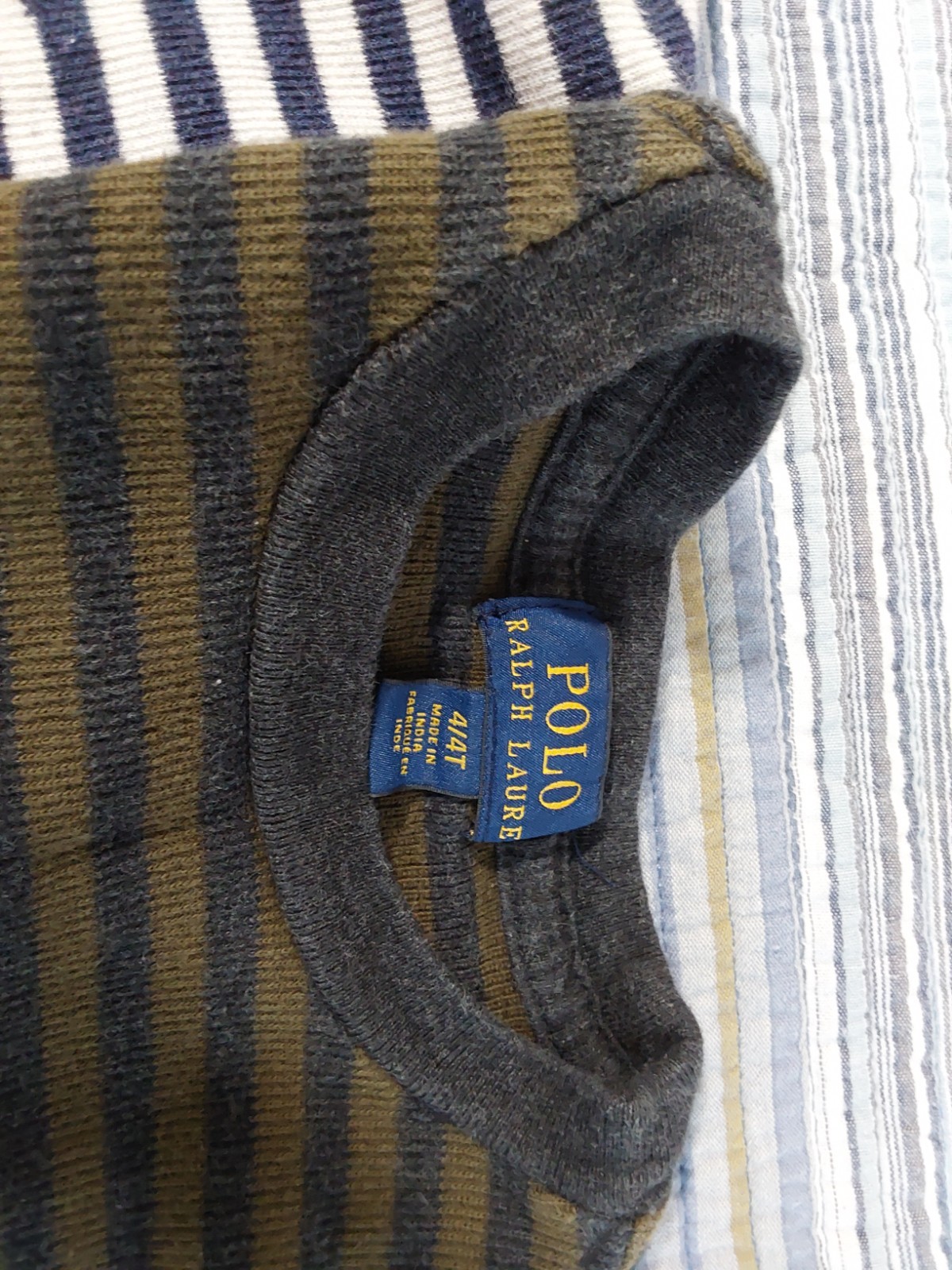 Polo Ralph Lauren long sleeve tee, waffle knit, cotton, 4 years old