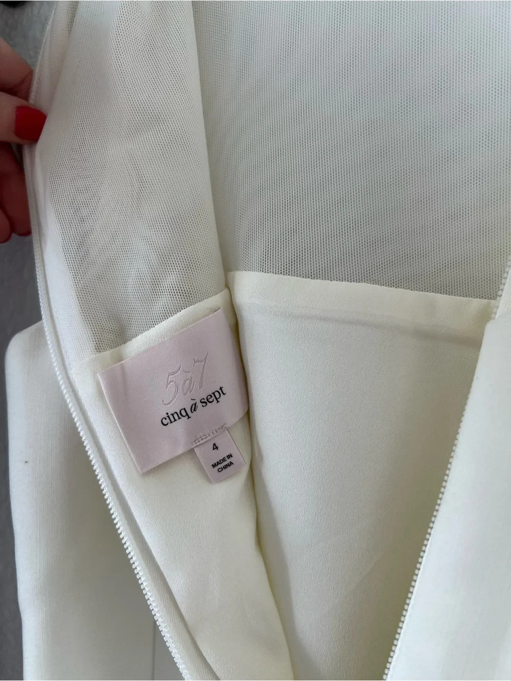 Cinq a Sept Elson Sleeveless Minidress in Ivory | Size 4 | NWOT $365