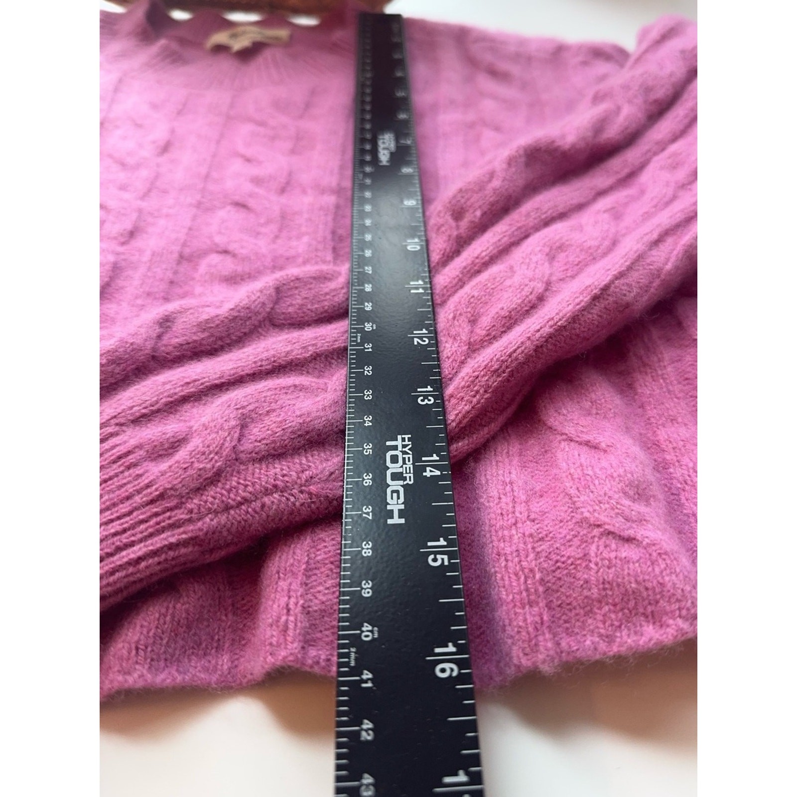 💗 Madewell Re/Sourced Cashmere Bubblegum Manifesto Pink Cable Sweater