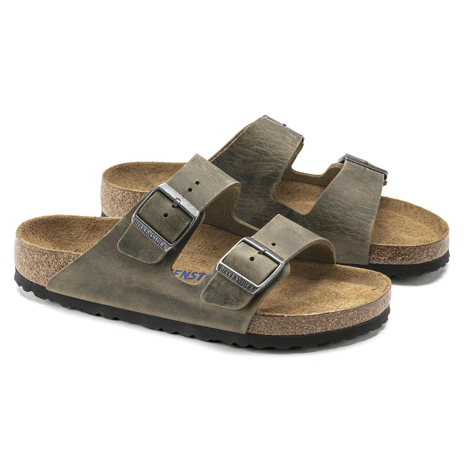 Birkenstock Arizona Soft Footbed Oiled Leather Sandals – Faded Khaki