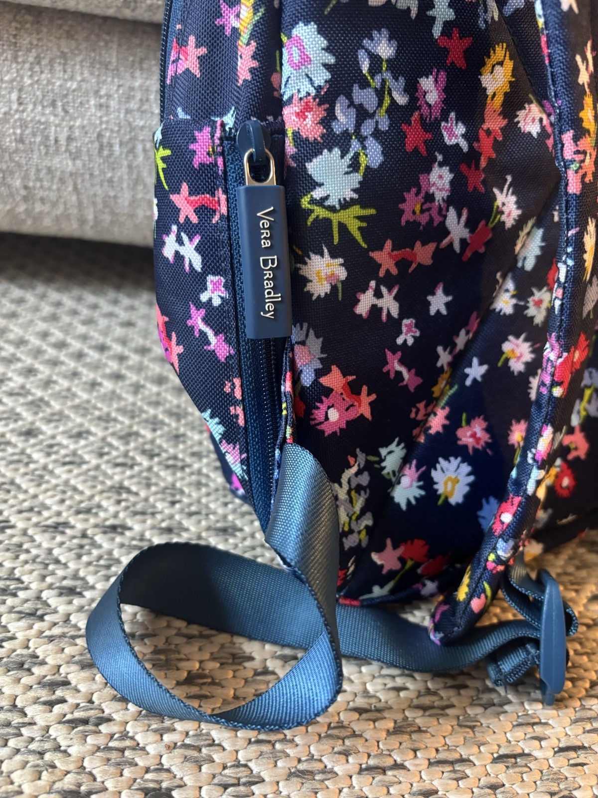 Vera Bradley Small Backpack SCATTERED WILDFLOWERS EUC