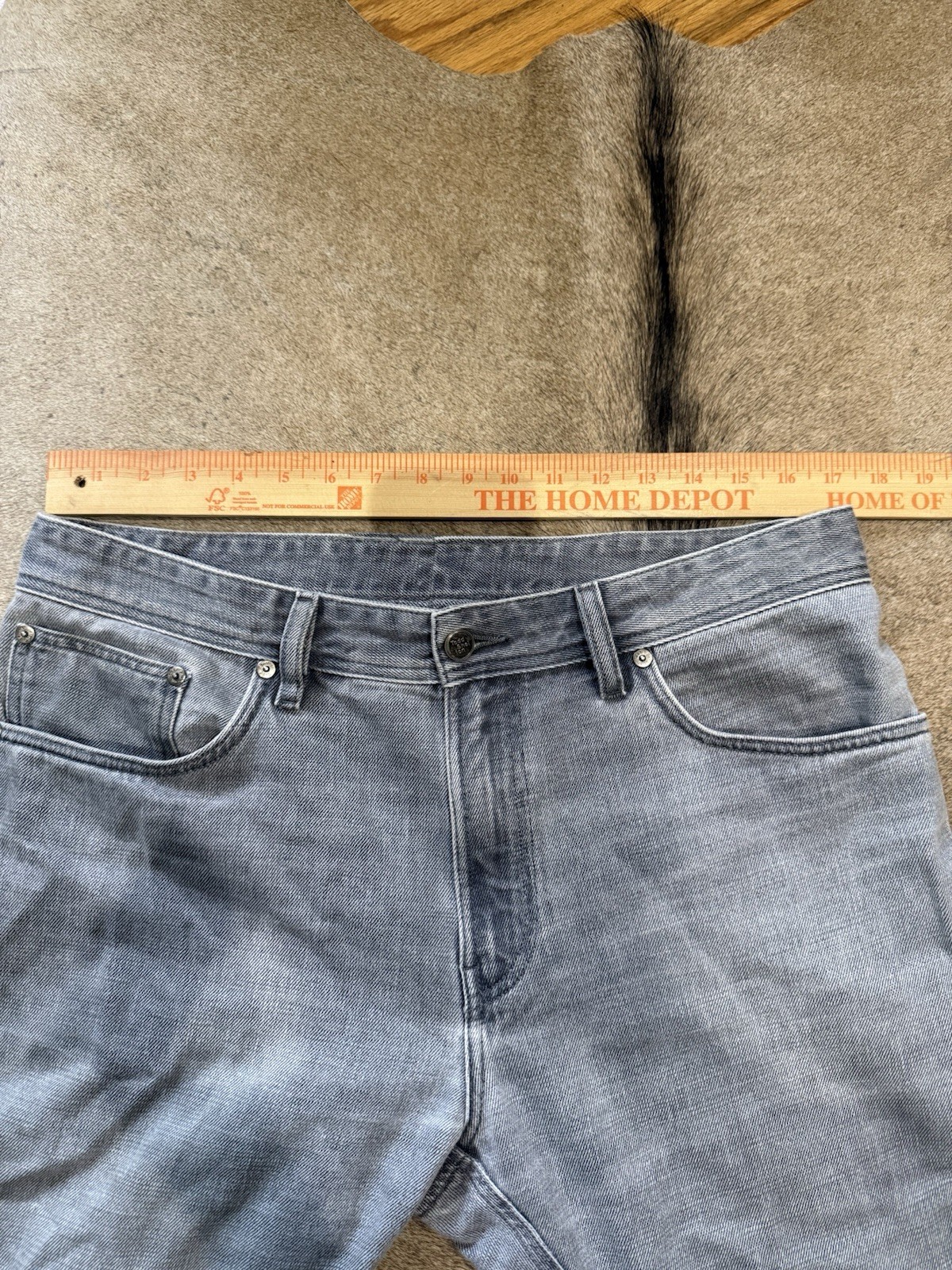 Todd Shelton Men’s Gray Straight Mid Rise Denim Jeans *Read Below*