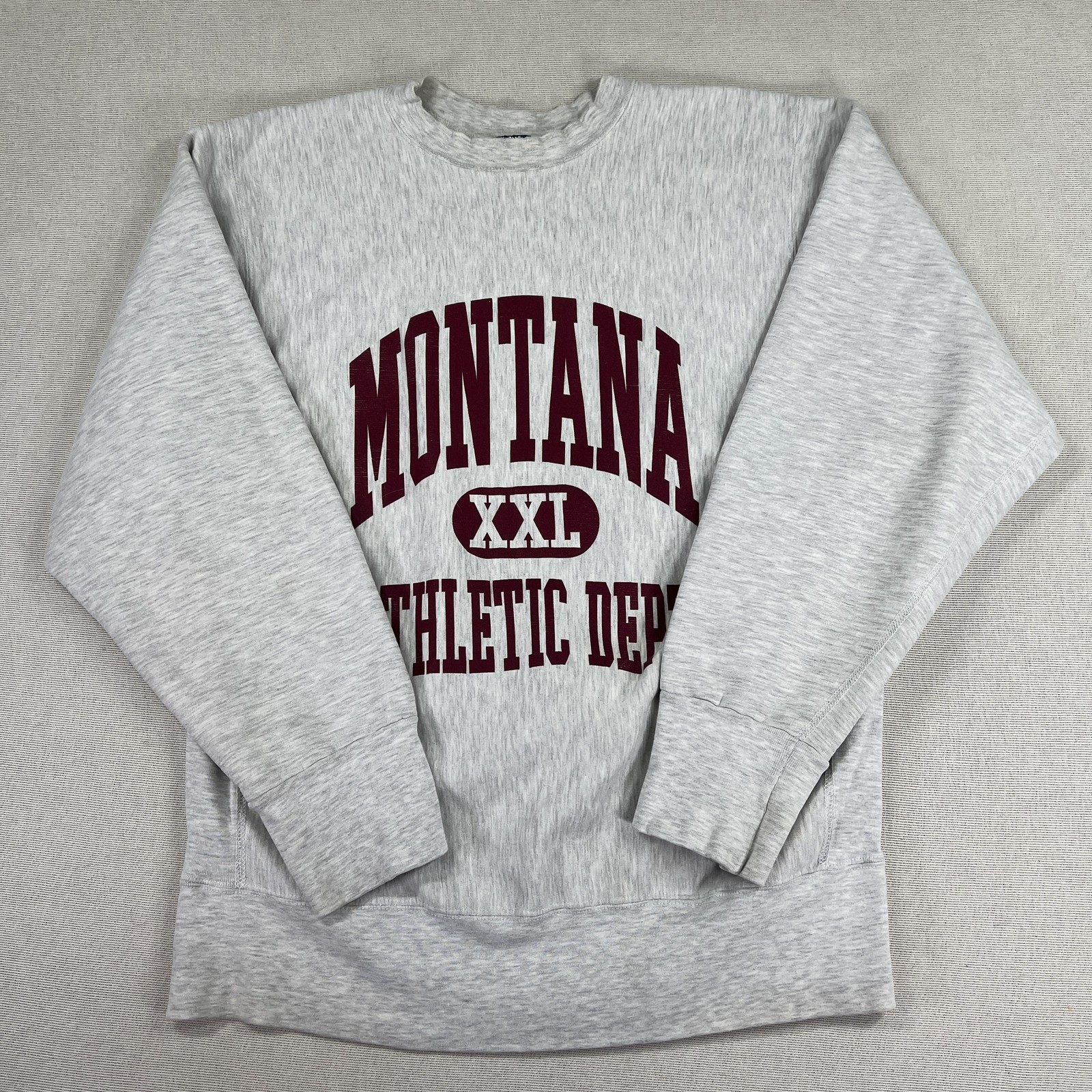 VTG Montana Athletic Dept MV Sport Sweatshirt Mens M Gray Fleece Crewneck Sports