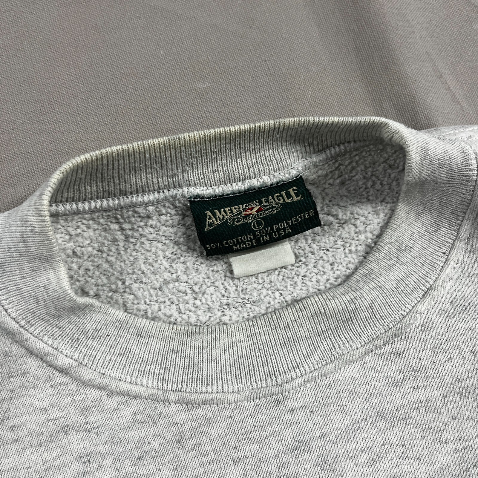 Vintage 90’s American Eagle Alpine Sports Cross Country Skiing Gray Crewneck L