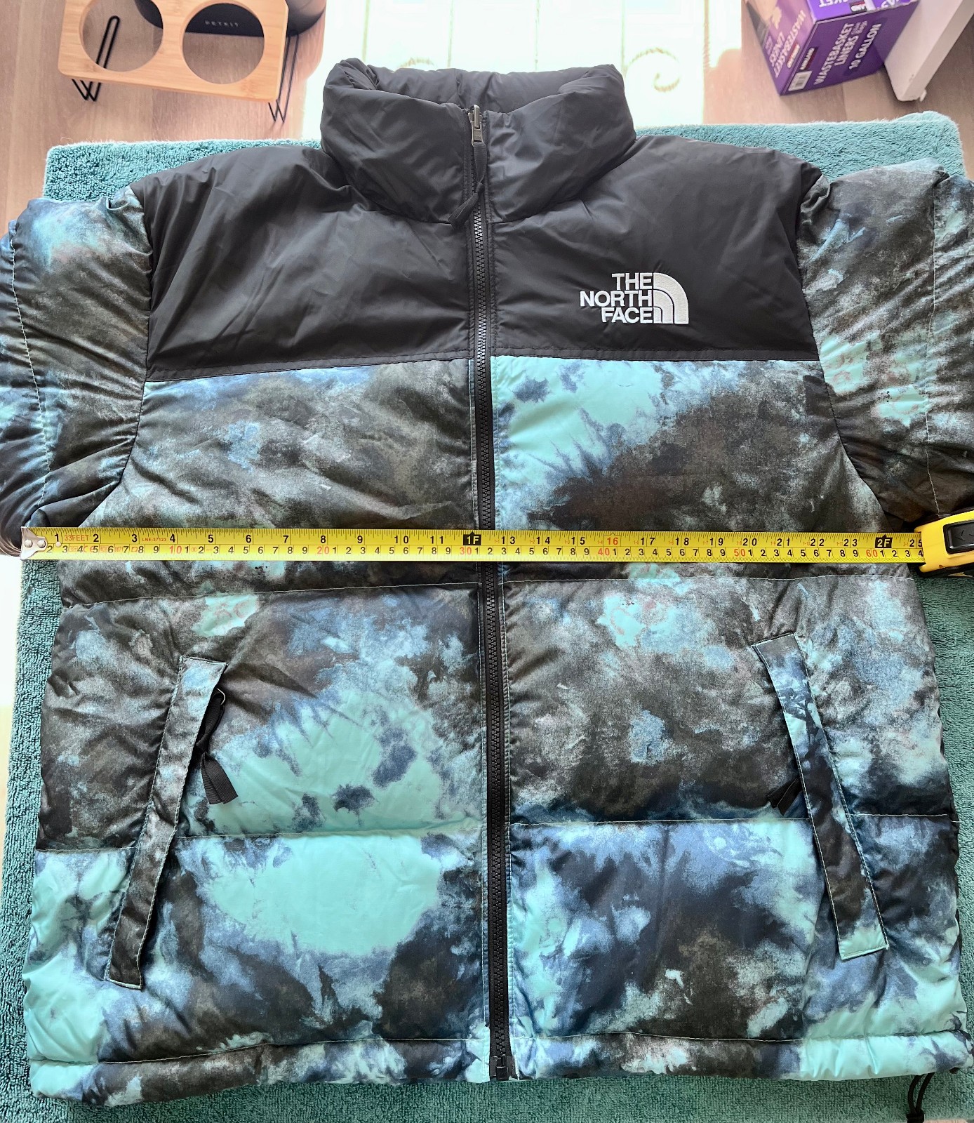 The North Face: Men’s 1996 Retro Nuptse Jacket – Wasabi Ice Dye [Large; Used]