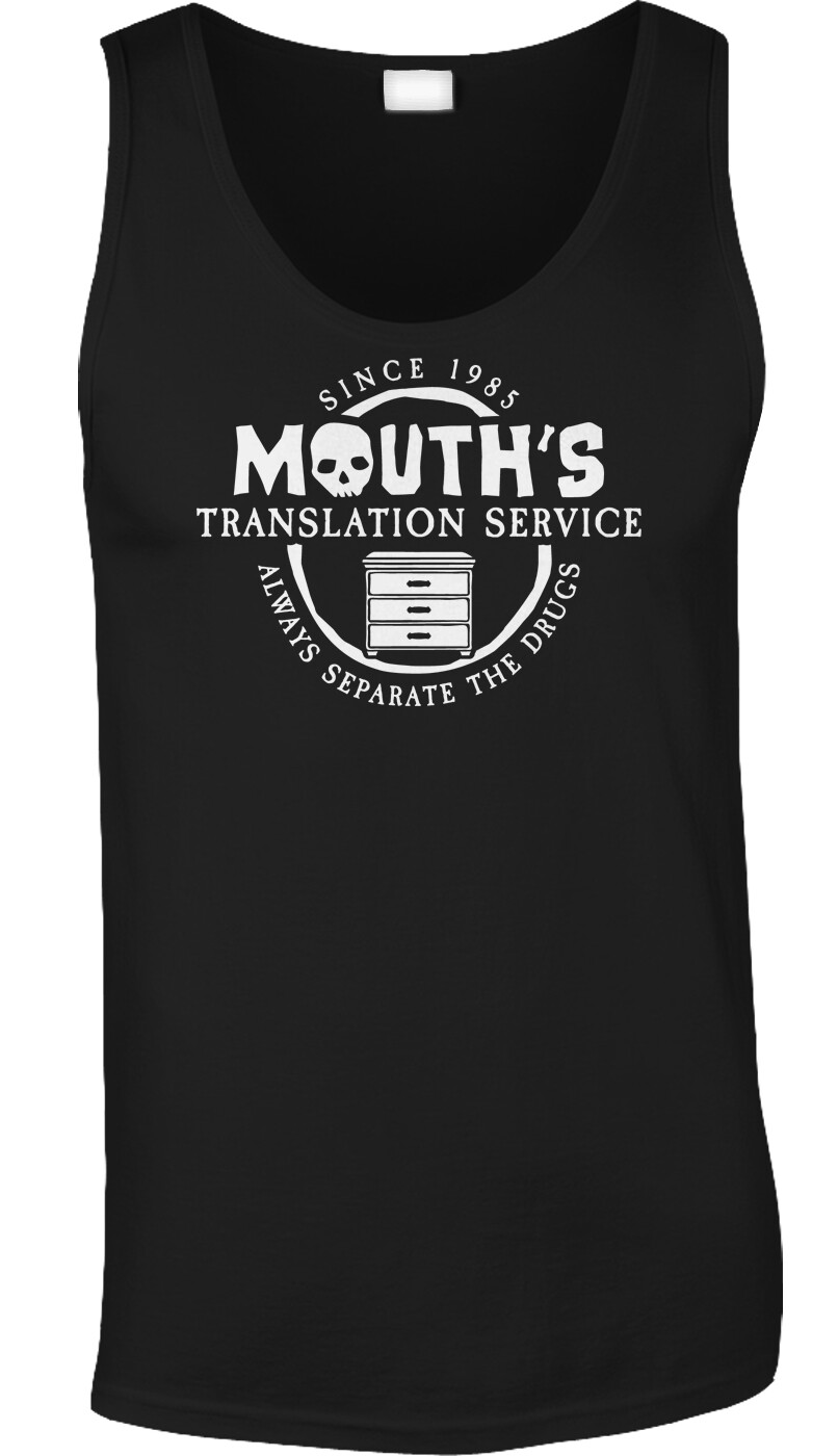 Mouths Translation Funny Movie Quotes Chunk Sloth 80s Movie Retro Joke Mens Tank