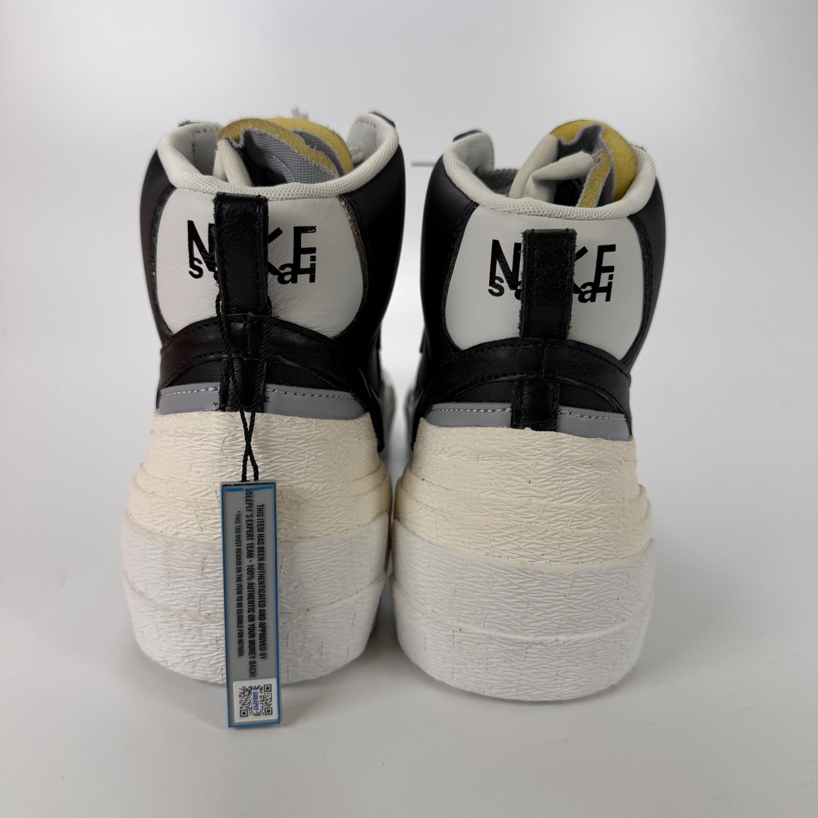 Nike Blazer Mid Sacai Black Grey White BV0072-002 Mens Size 13 Sneaker