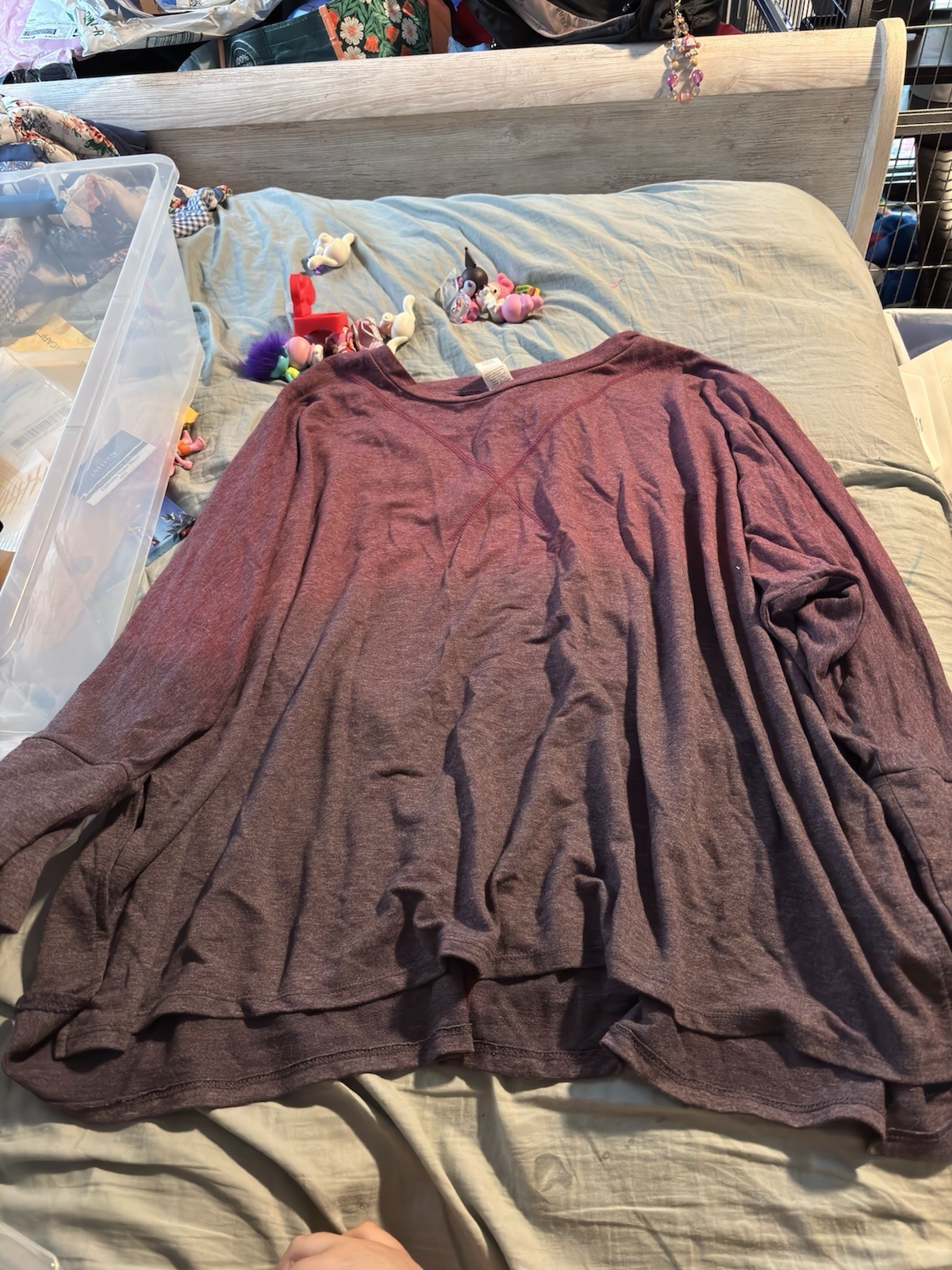 NWT Lane Bryant LIVI Active Ombre Purple Long Sleeve Top Size 22/24