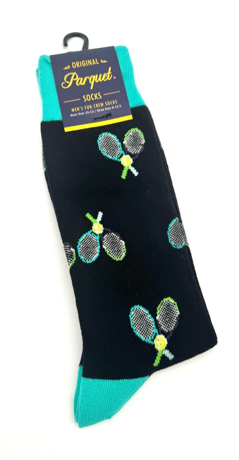 Parquet Men’s Funny Sports Socks Crew Baseball Golf Football Tennis Billiards No