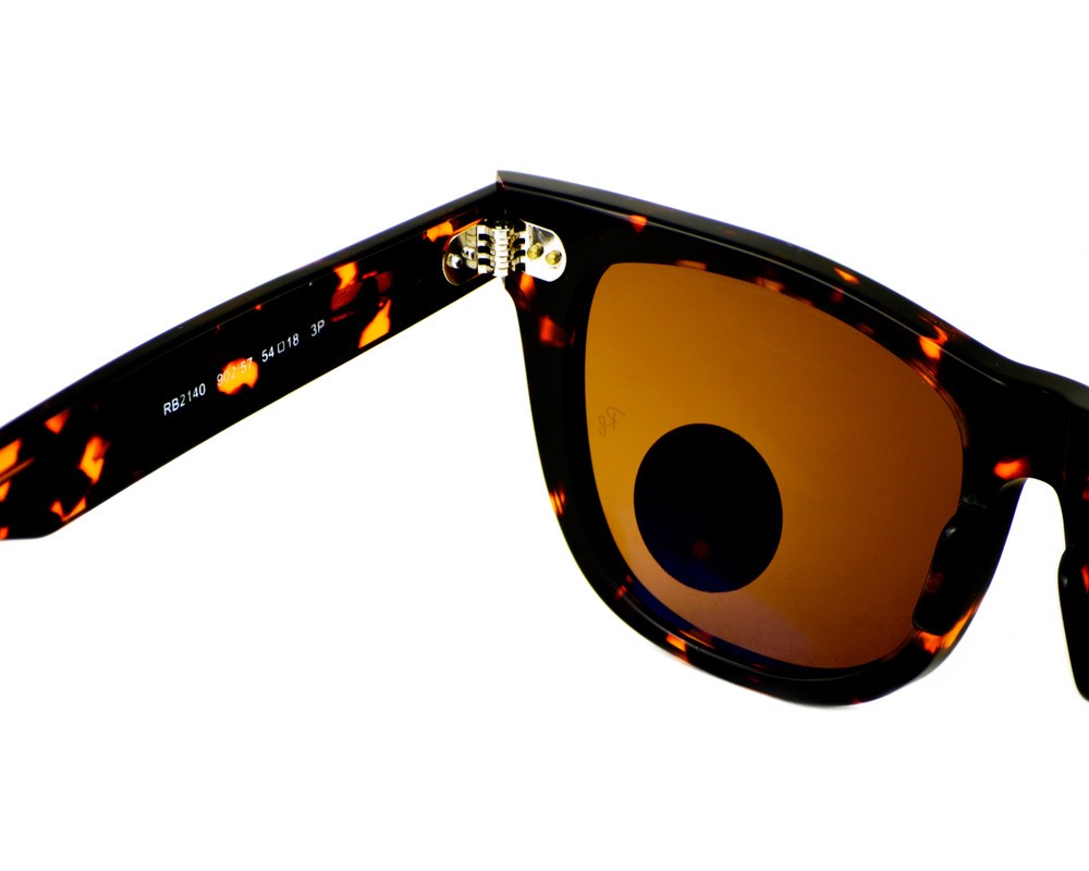 Ray-Ban RB2140 Original Wayfarer Tortoise Frame Polarized Brown Lens 54mm Unisex