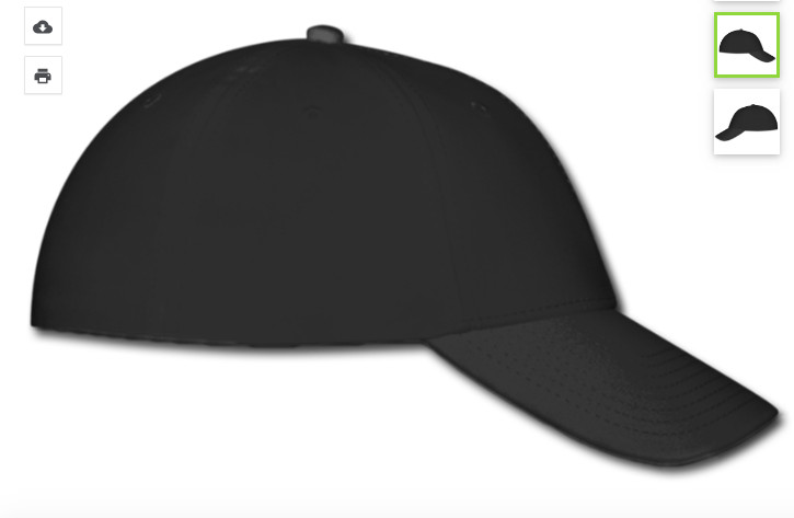 Mercedes AMG Logo on Black Hat Flexfit Baseball Cap Printed Emblem S/M & L/XL