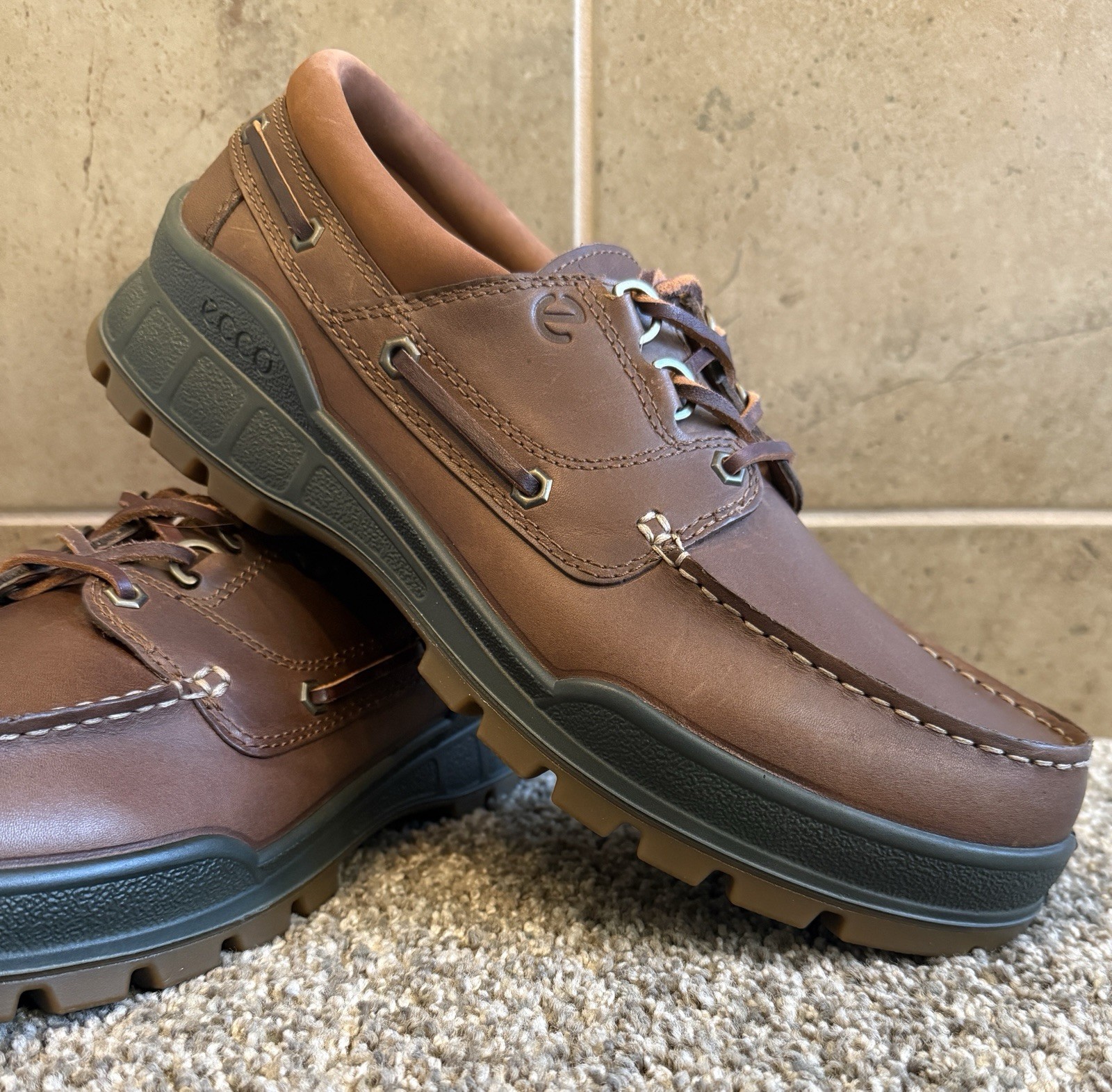 New $250 Ecco Track 25 Mens 45/11-11.5 US Gore Tex Leather Waterproof Hiking