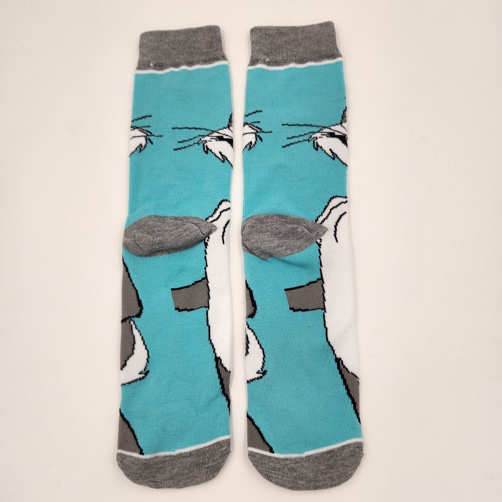 Bugs Bunny Cartoon Novelty Crew Socks, Adult Shoe Size 7-10, S1