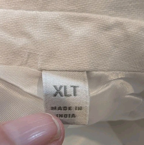 Baird McNutt Murano White Linen Blend Blazer Jacket Mens XLT Single Breasted