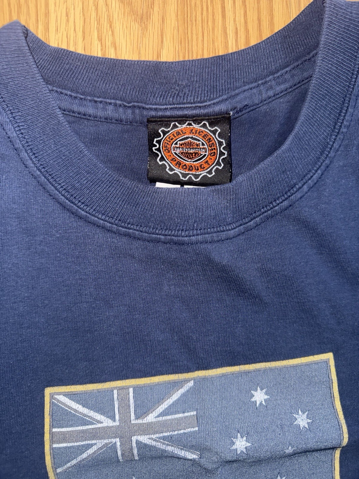 Vintage Harley Davidson Australia T-Shirt Medium Single Stitch Melbourne