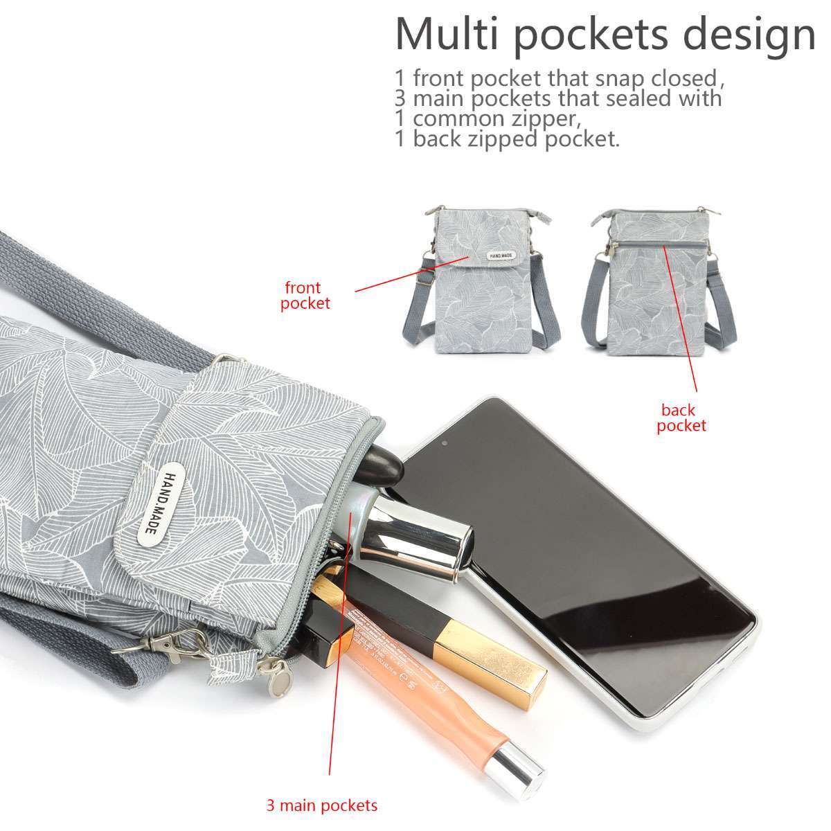 Women Small Cross-body Cell Phone Case Shoulder Bag Purse Pouch Handbag Wallet