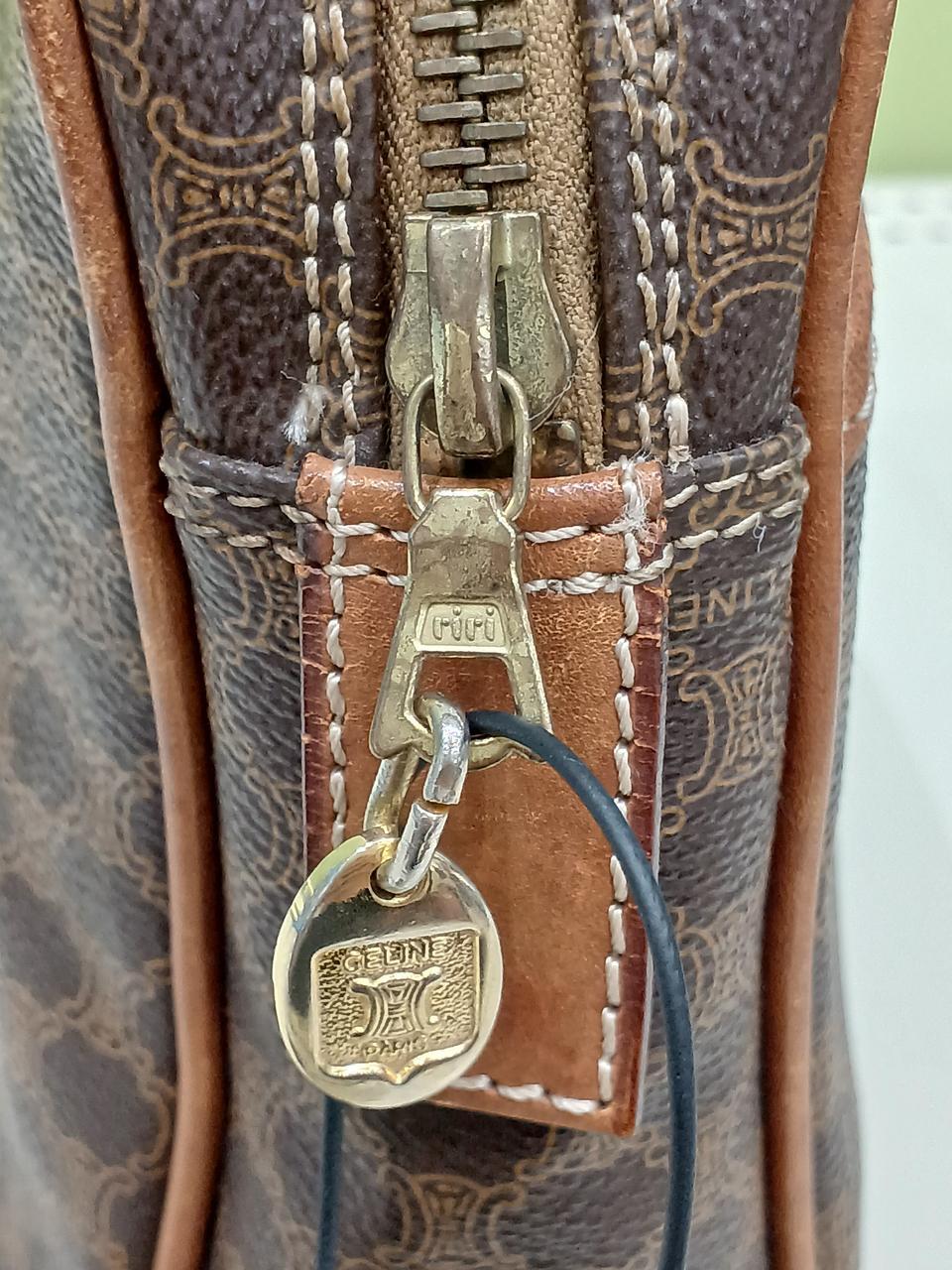 CELINE Macadam pattern second bag 10.6 inch