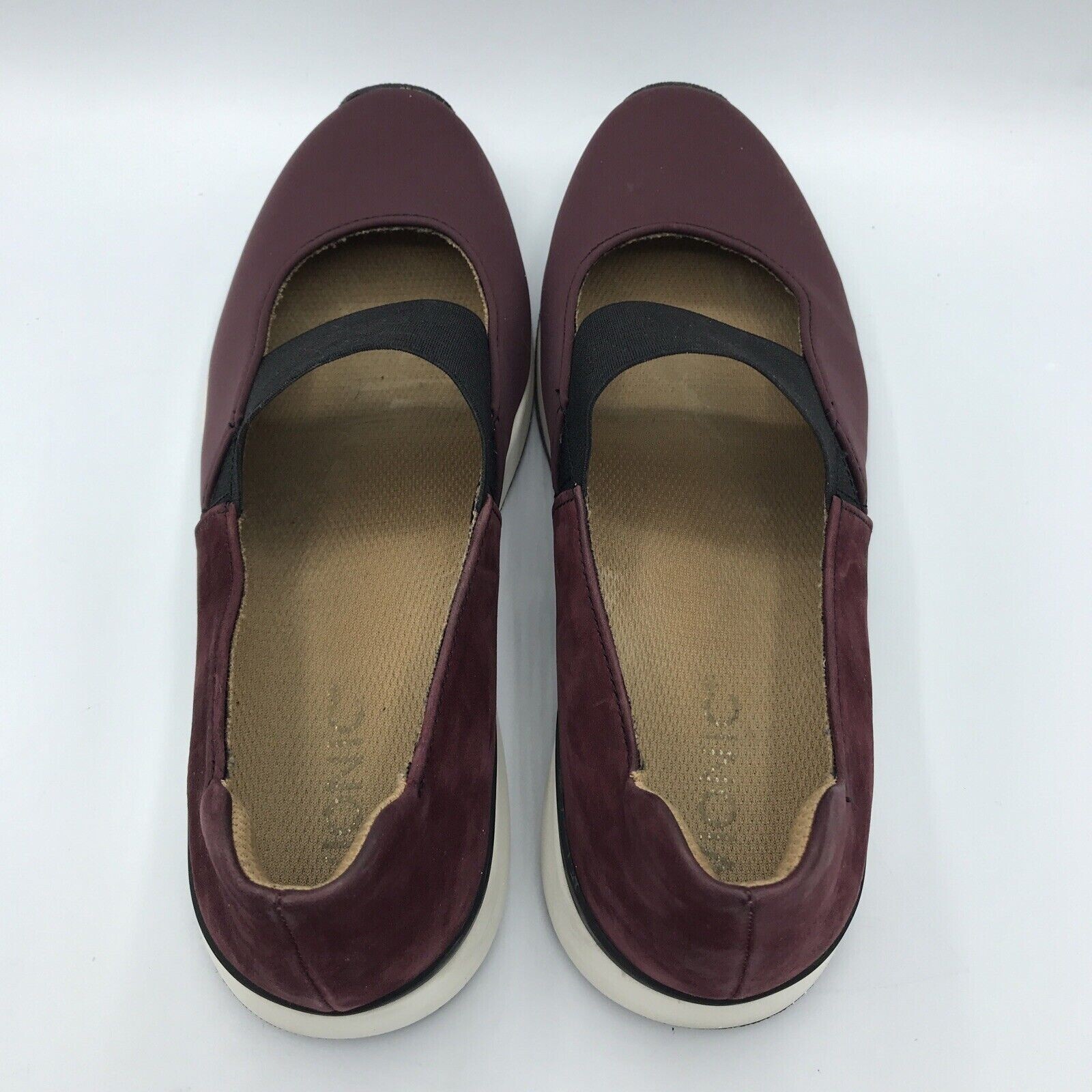 Vionic Cadee Suede Mary Jane Comfort Shoes Wine Red Size Women Sz 8 Slip On