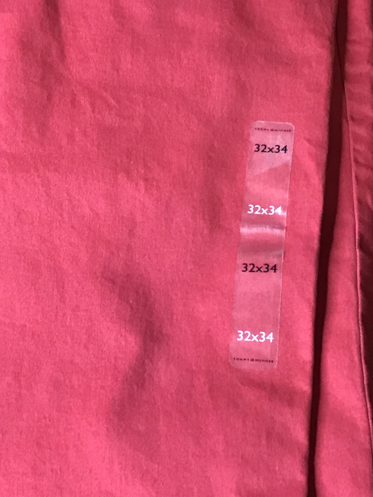 Tommy Hilfiger Men’s pants 32W x 34L RED THFLEX stretch chino pant preppy