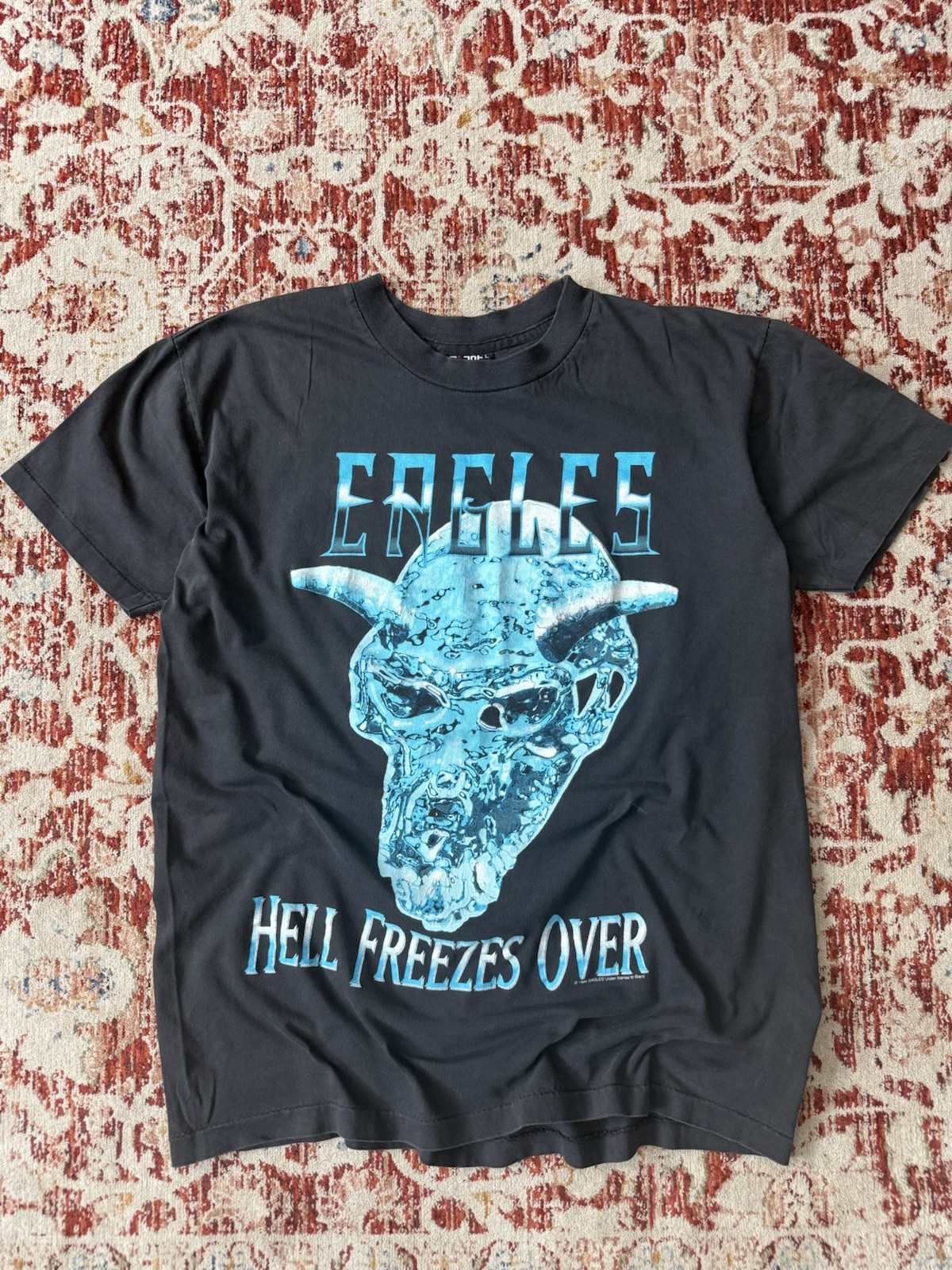 Giant Eagles Hell Freezes Over 1994 tour graphic t shirt L 22ptp 28 length